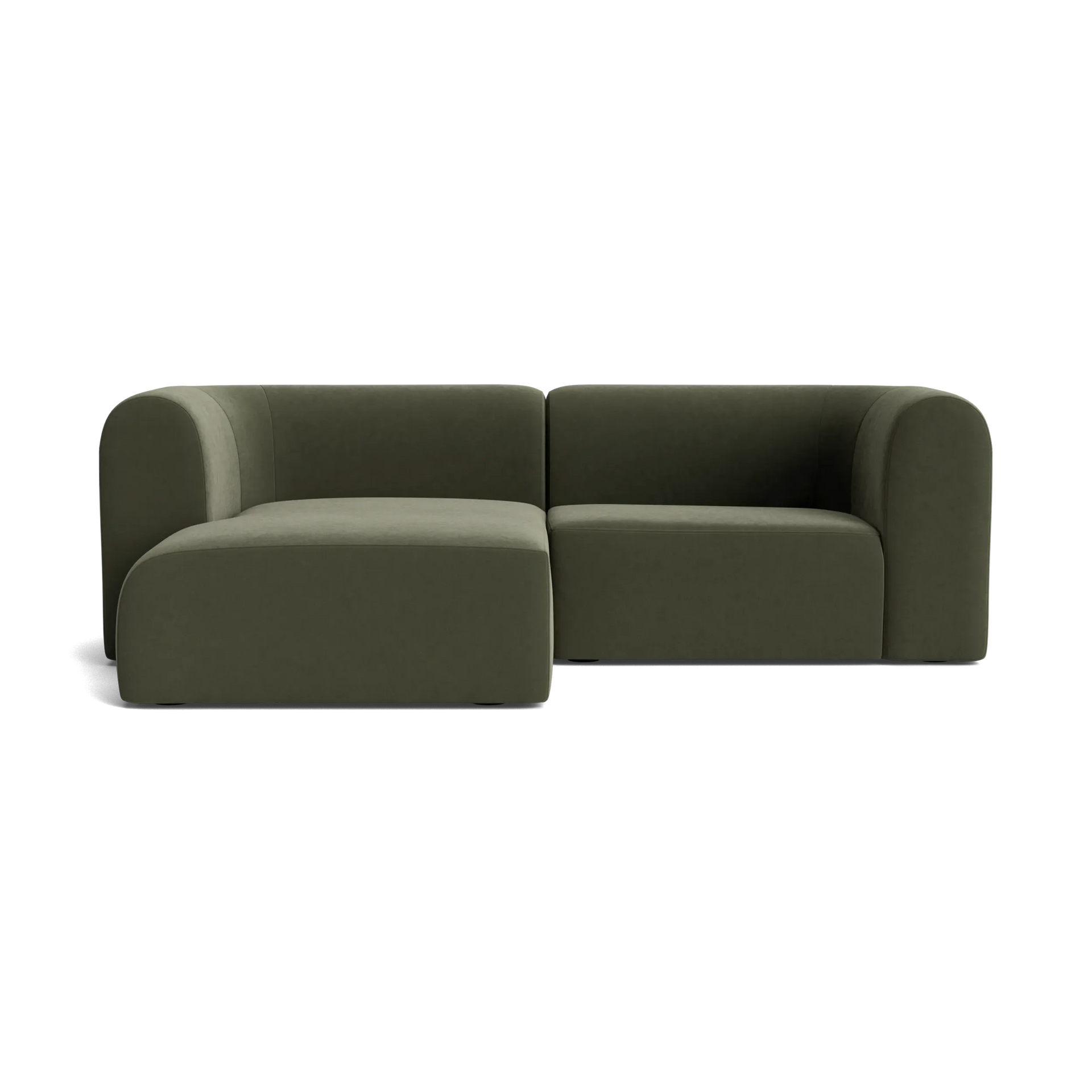 Berg 3 Seater LHF Chaise Sofa - Eden Leaf