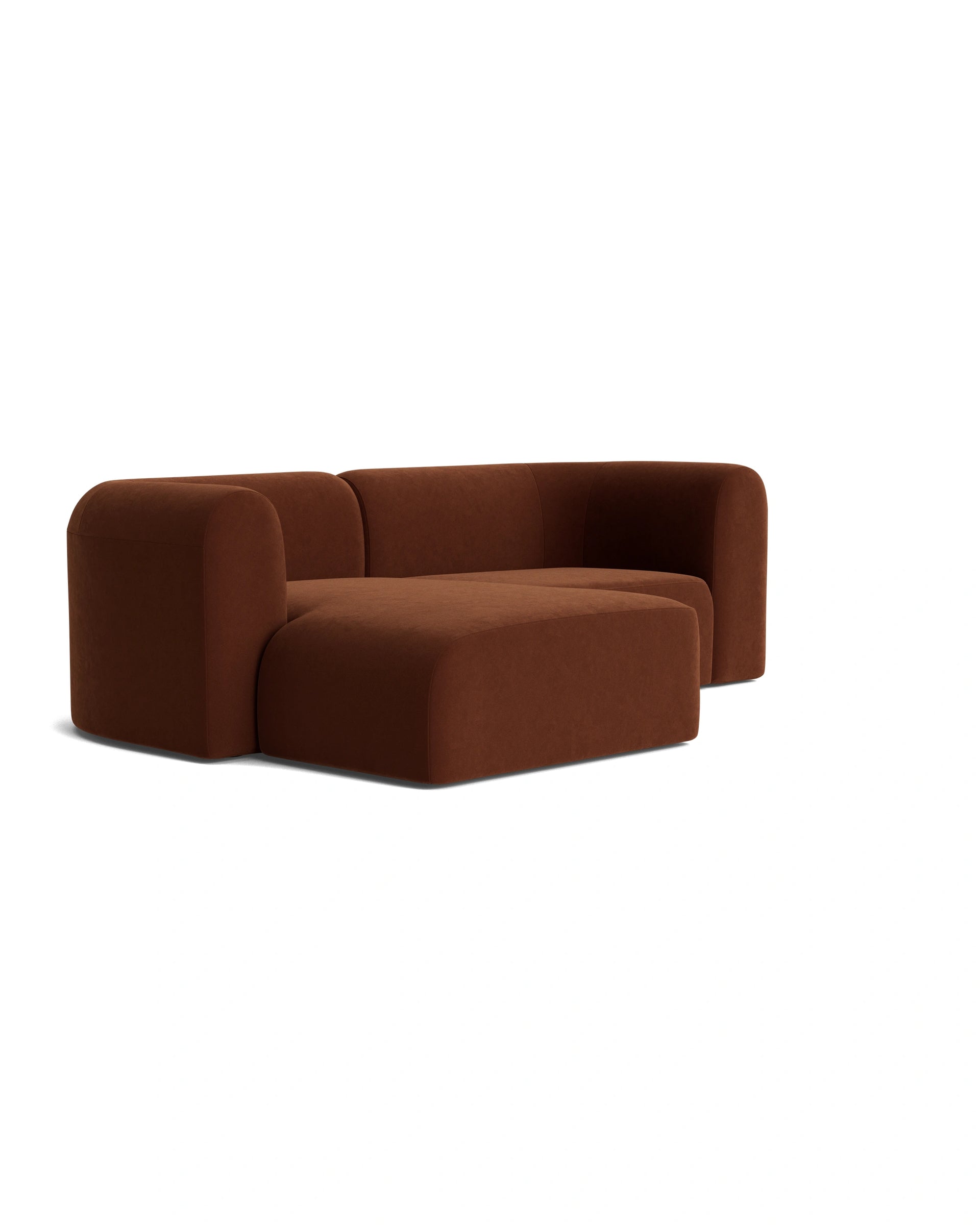 Berg 3 Seater LHF Chaise Sofa - Eden Brick