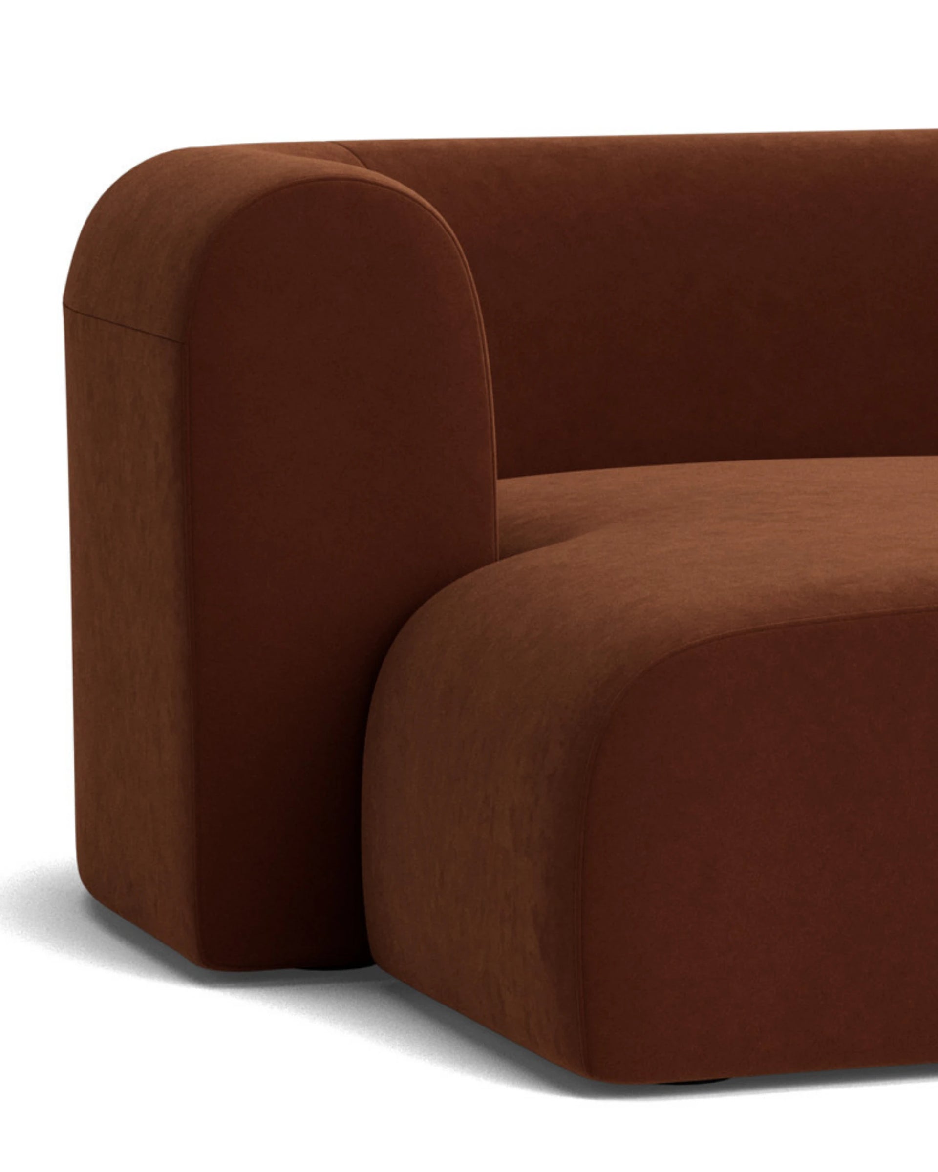 Berg 3 Seater LHF Chaise Sofa - Eden Brick