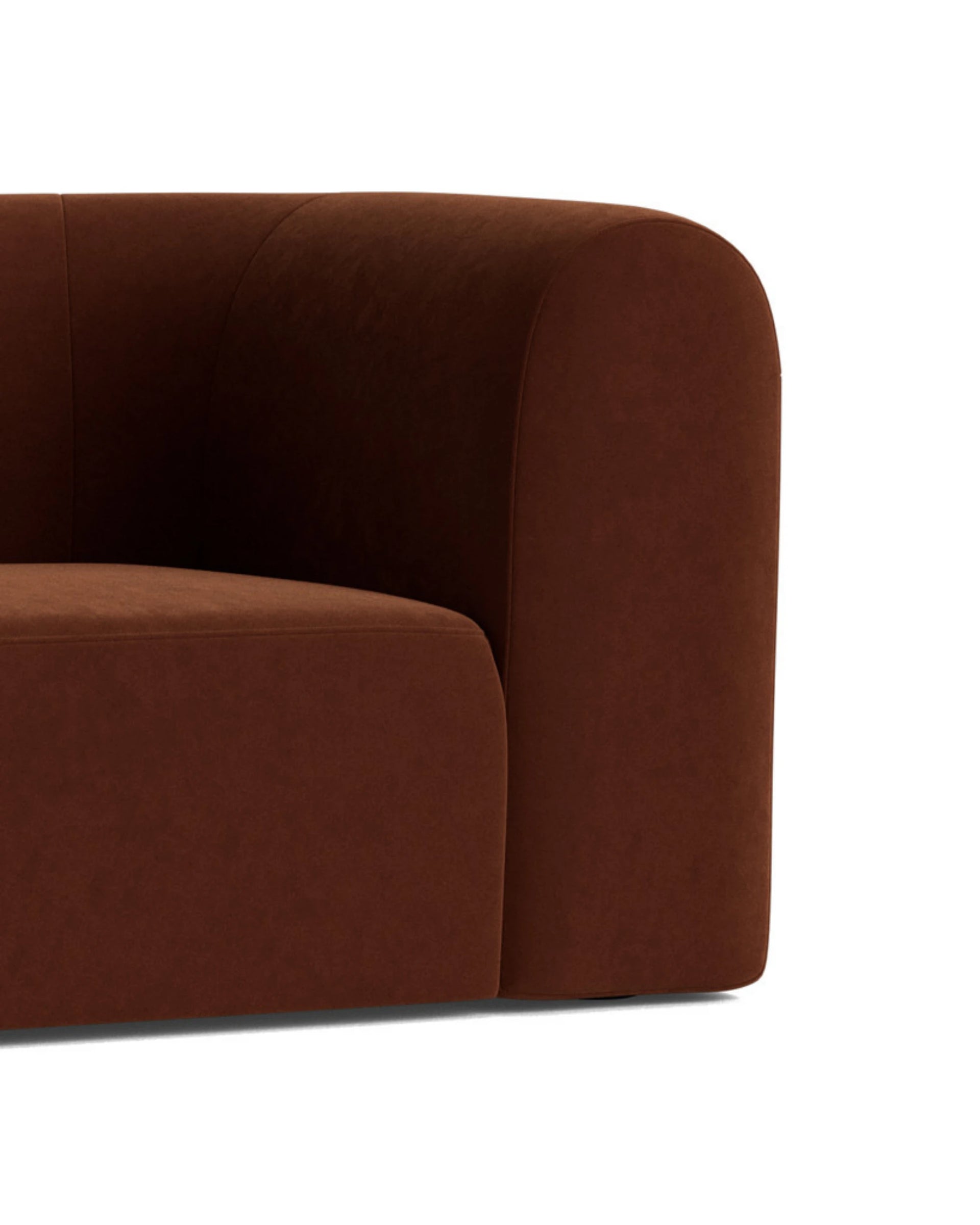 Berg 3 Seater LHF Chaise Sofa - Eden Brick