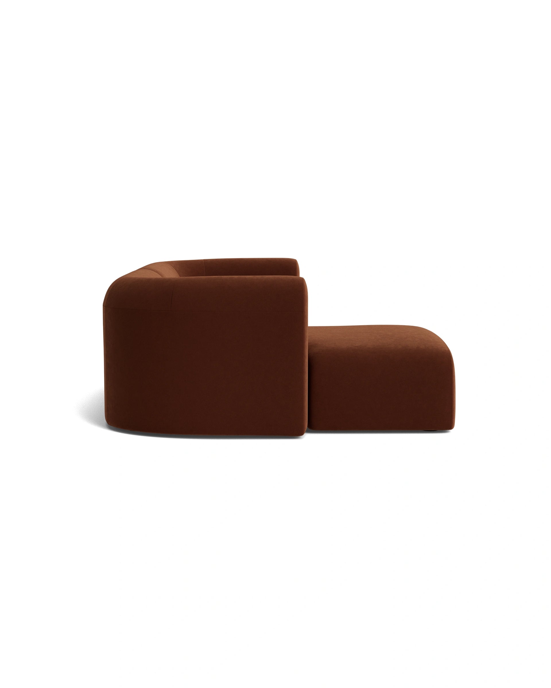 Berg 3 Seater LHF Chaise Sofa - Eden Brick