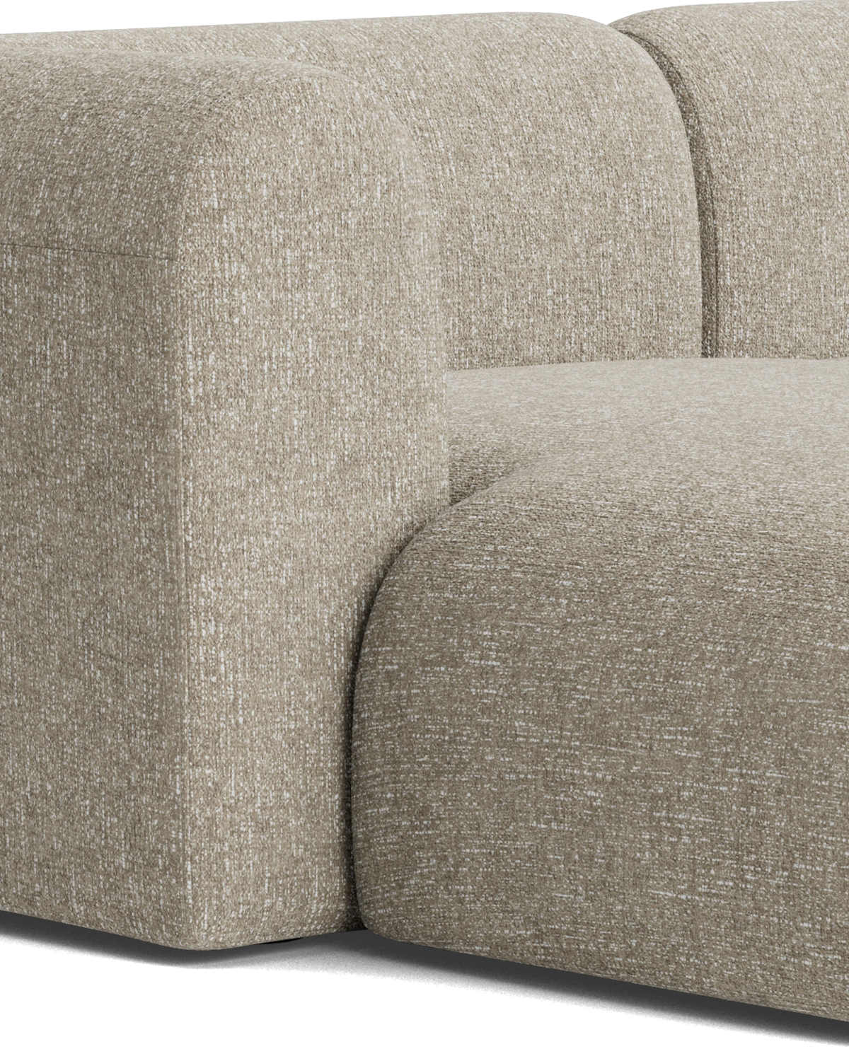 Berg 3 Seater LHF Chaise Sofa - Fleck Smoke