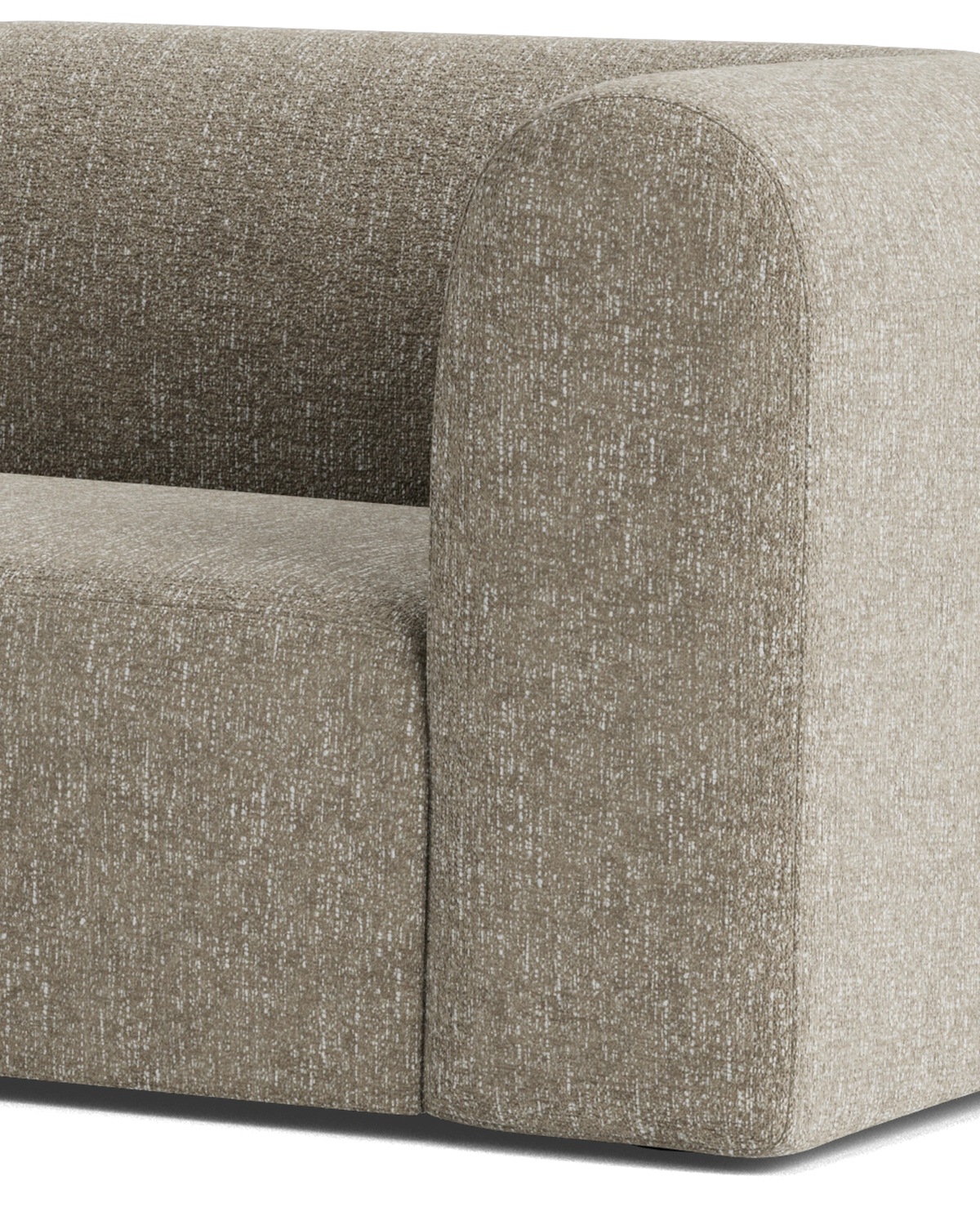 Berg 3 Seater LHF Chaise Sofa - Fleck Smoke