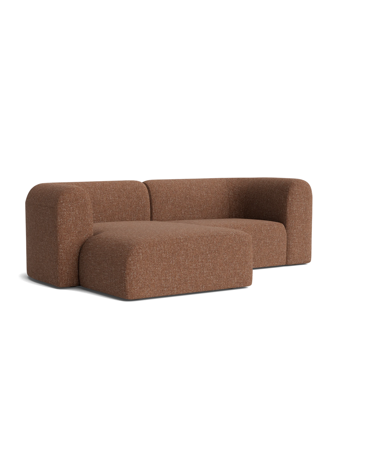 Berg 3 Seater LHF Chaise Sofa - Fleck Rust