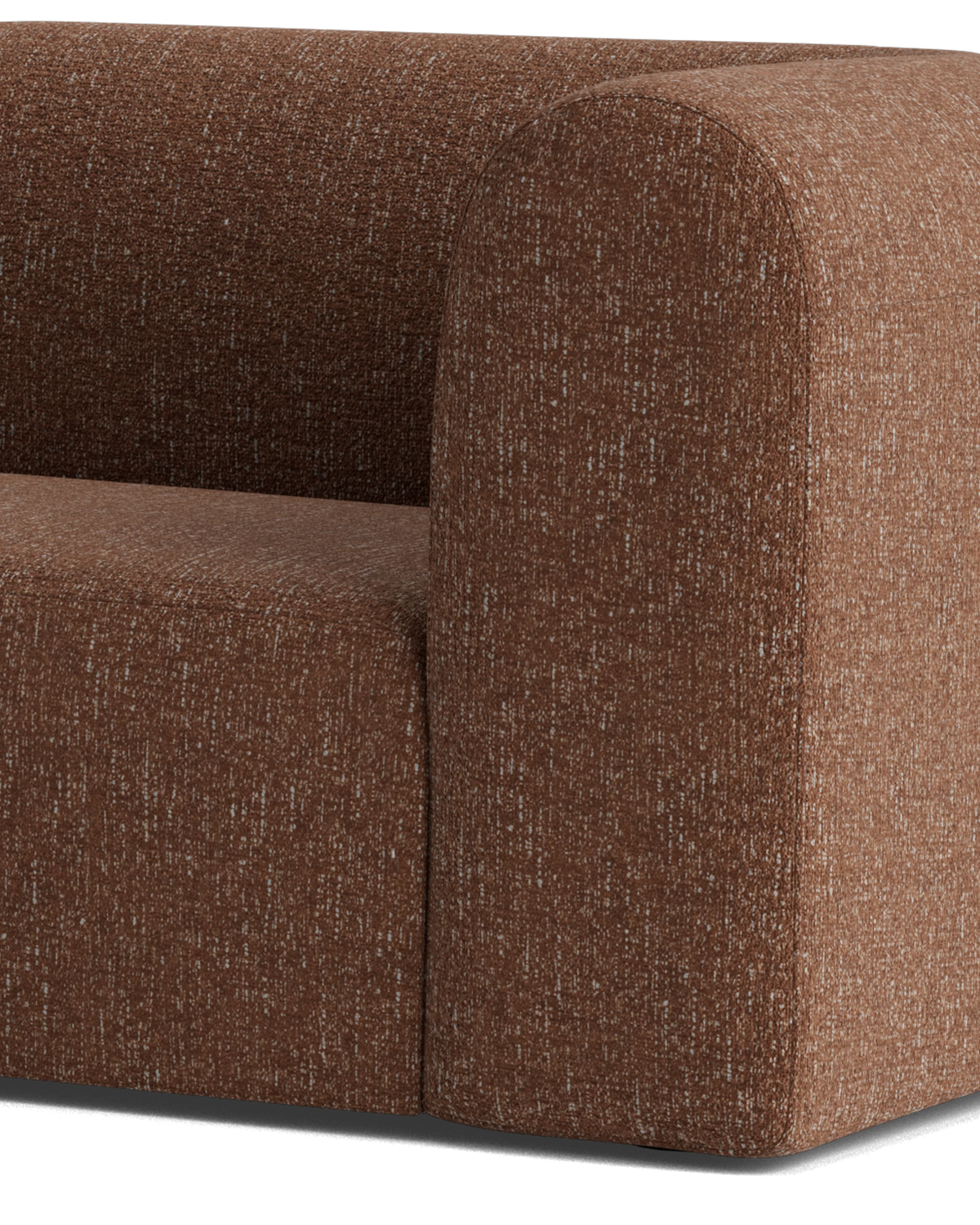 Berg 3 Seater LHF Chaise Sofa - Fleck Rust