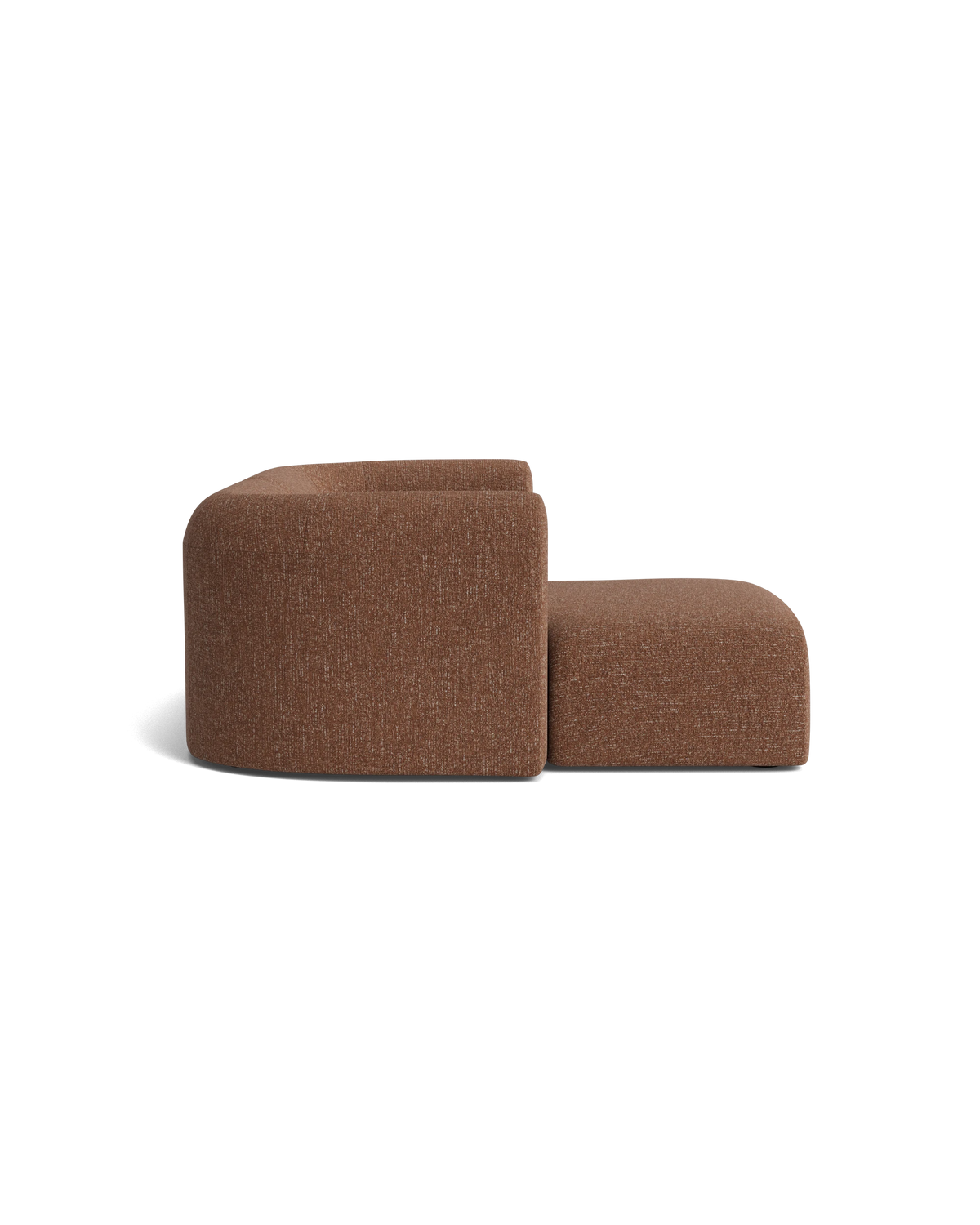 Berg 3 Seater LHF Chaise Sofa - Fleck Rust