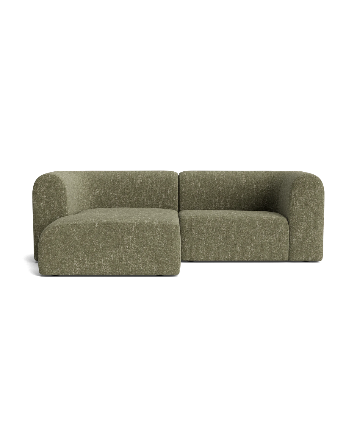 Berg 3 Seater LHF Chaise Sofa - Fleck Olive