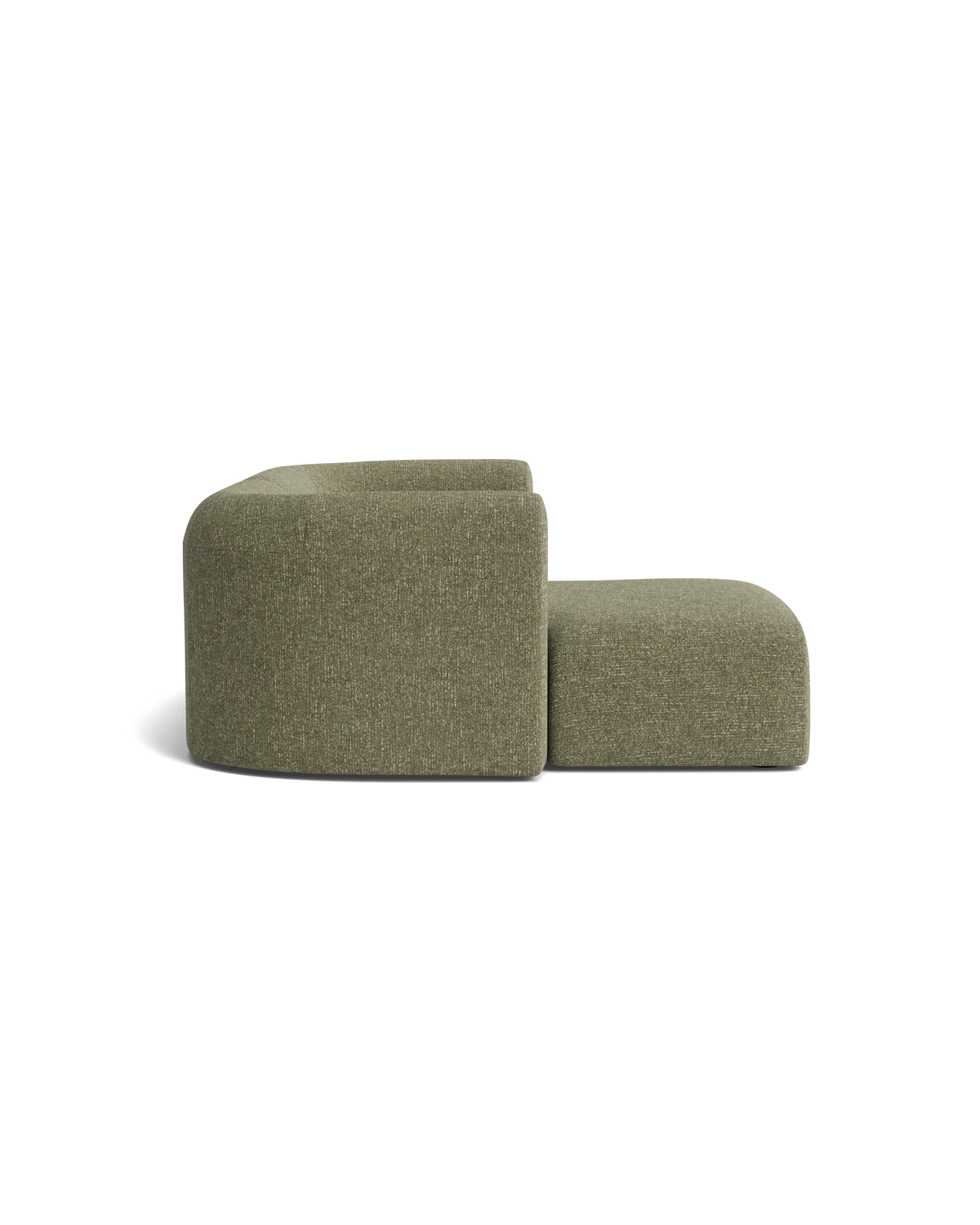 Berg 3 Seater LHF Chaise Sofa - Fleck Olive