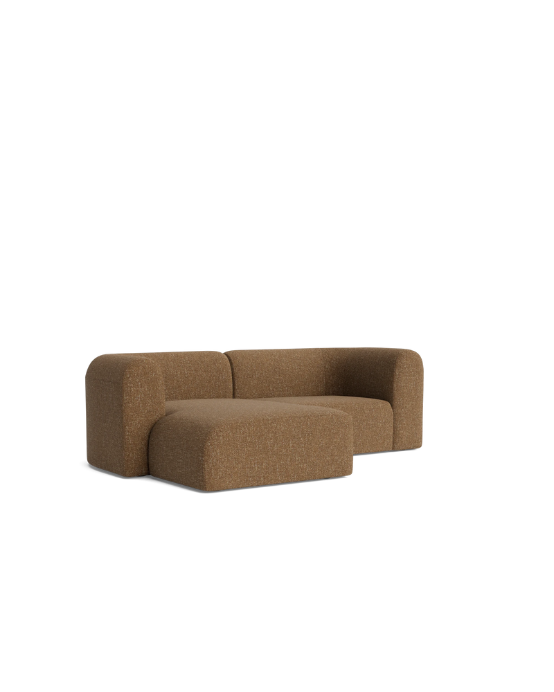 Berg 3 Seater LHF Chaise Sofa - Fleck Ginger