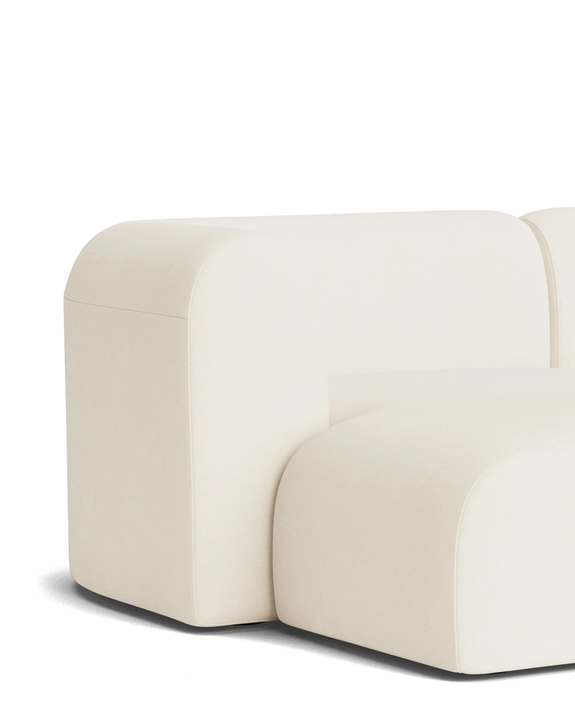 Berg 3 Seater LHF Chaise Sofa - Fossil Vanilla