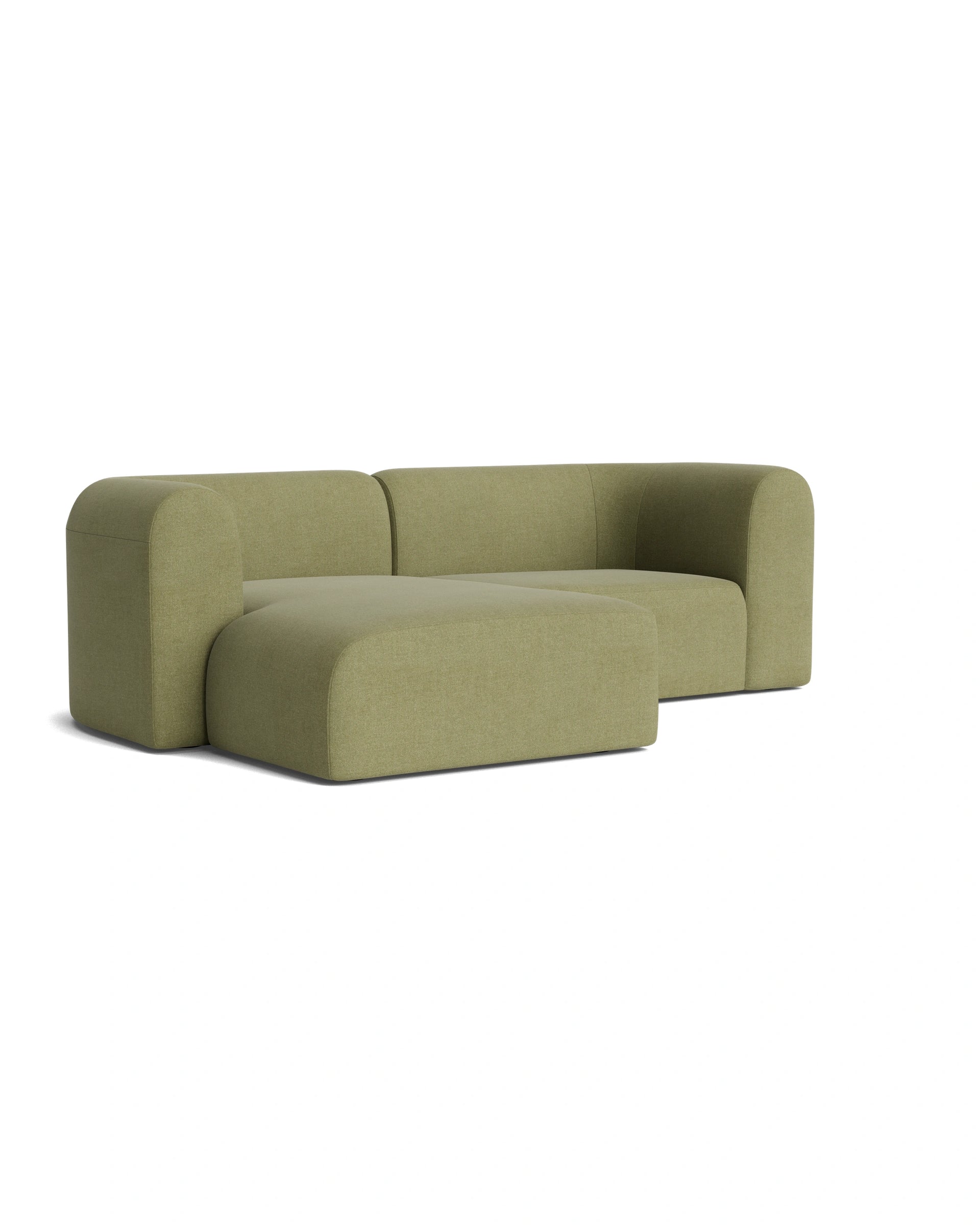 Berg 3 Seater LHF Chaise Sofa - Fossil Eucalyptus