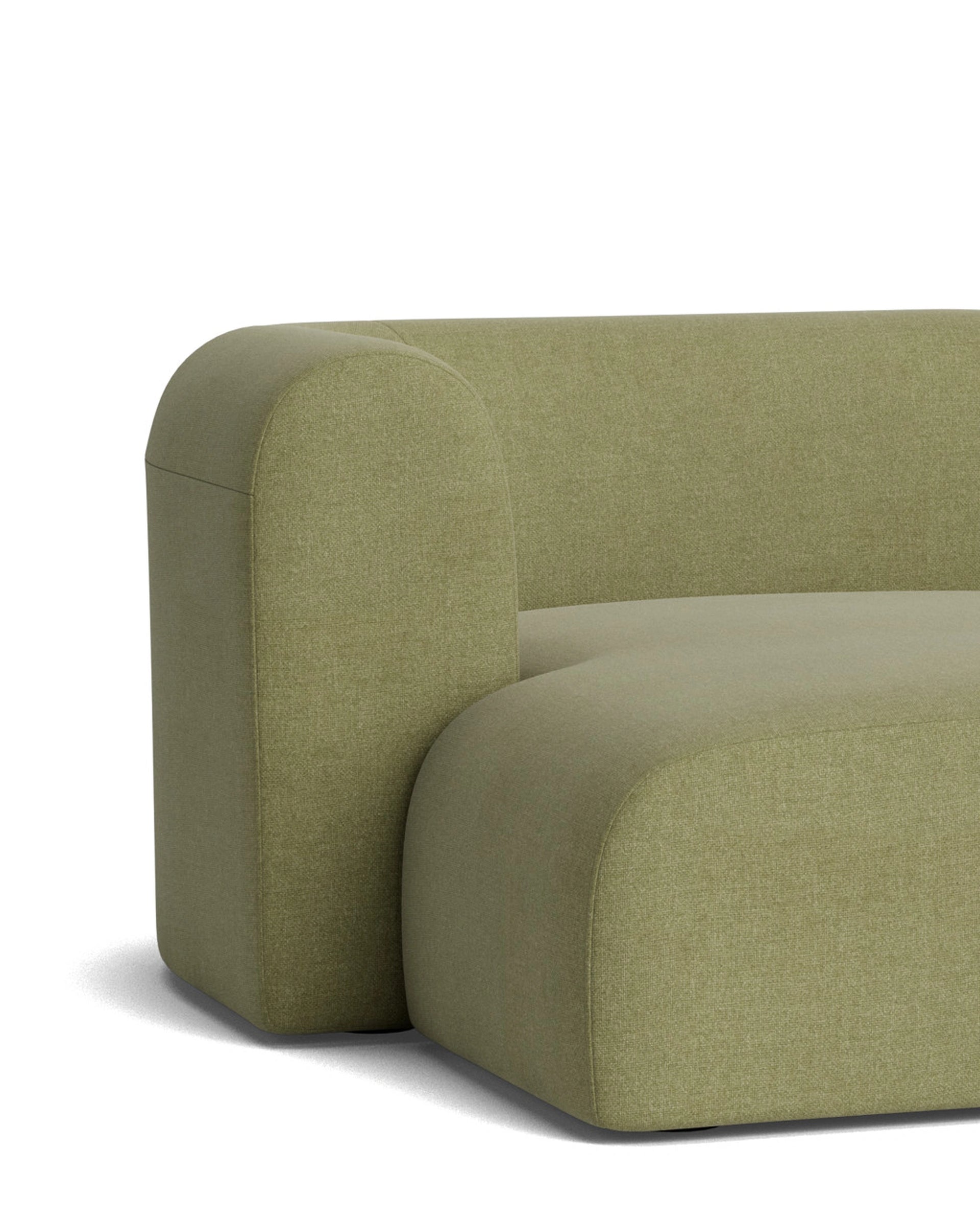 Berg 3 Seater LHF Chaise Sofa - Fossil Eucalyptus