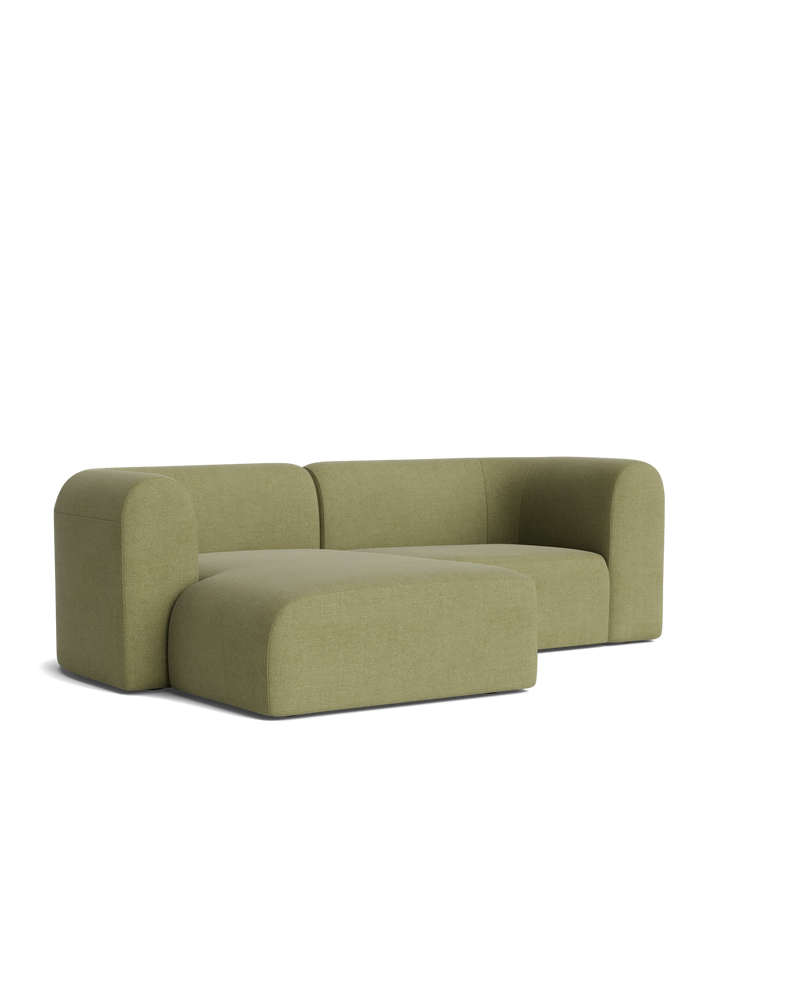 Berg 3 Seater LHF Chaise Sofa - Fossil Eucalyptus