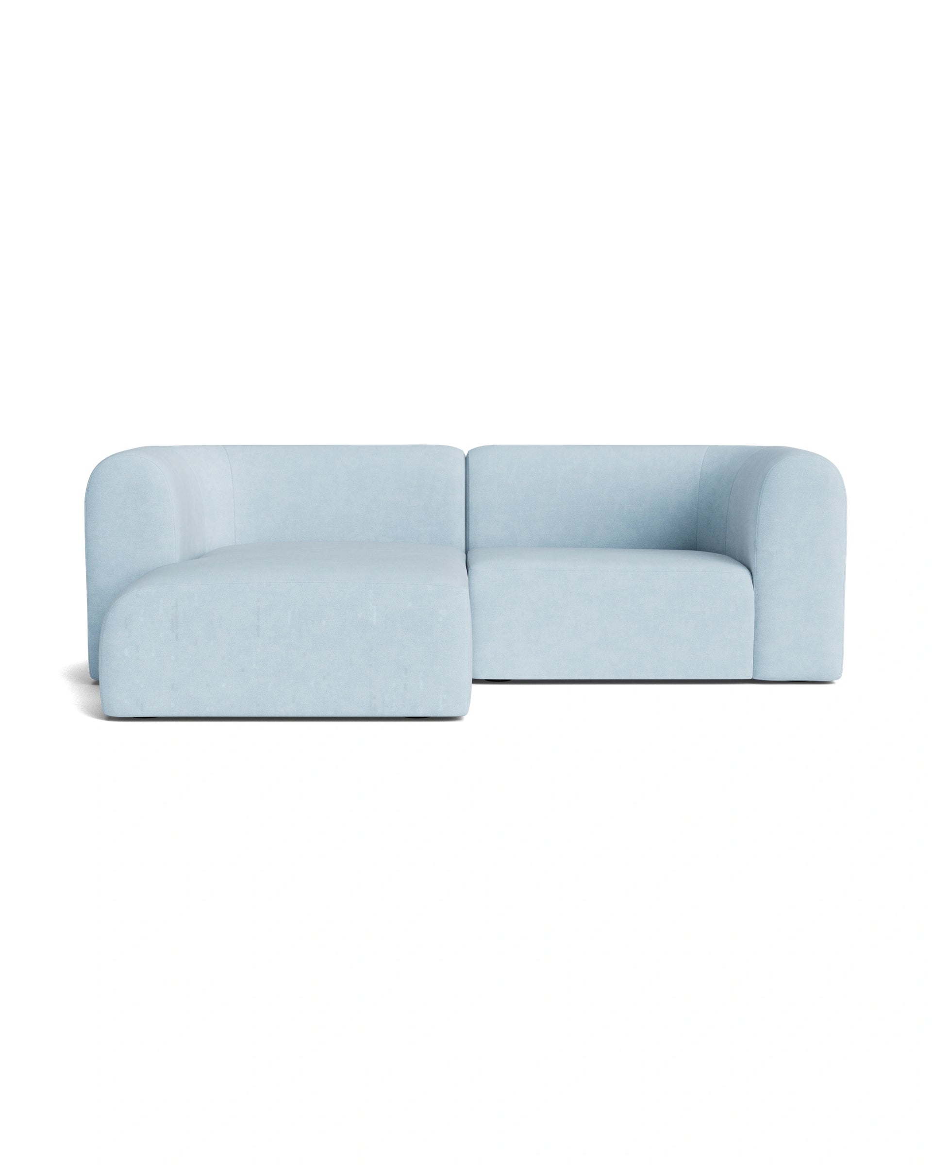 Berg 3 Seater LHF Chaise Sofa - Fossil Powder Blue