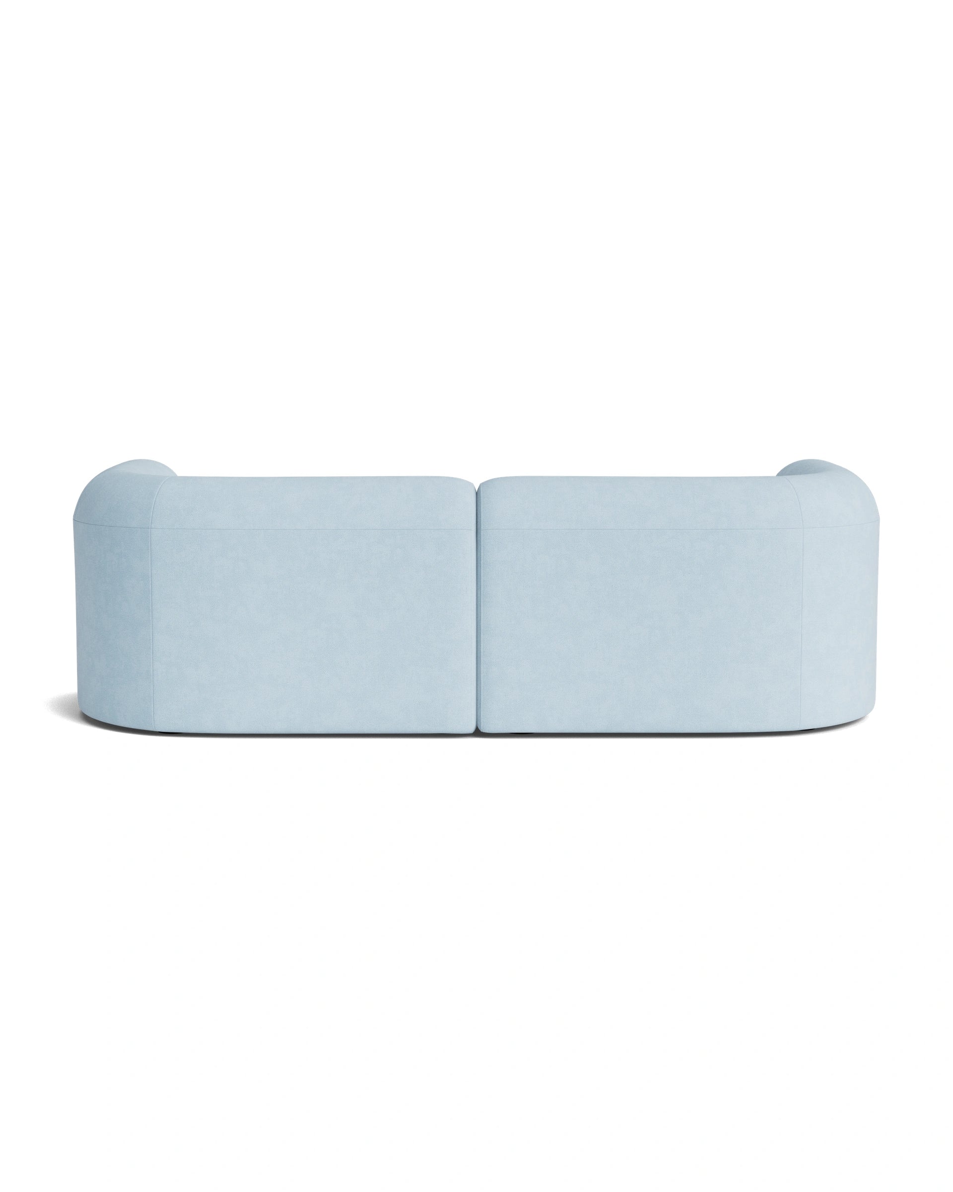 Berg 3 Seater LHF Chaise Sofa - Fossil Powder Blue