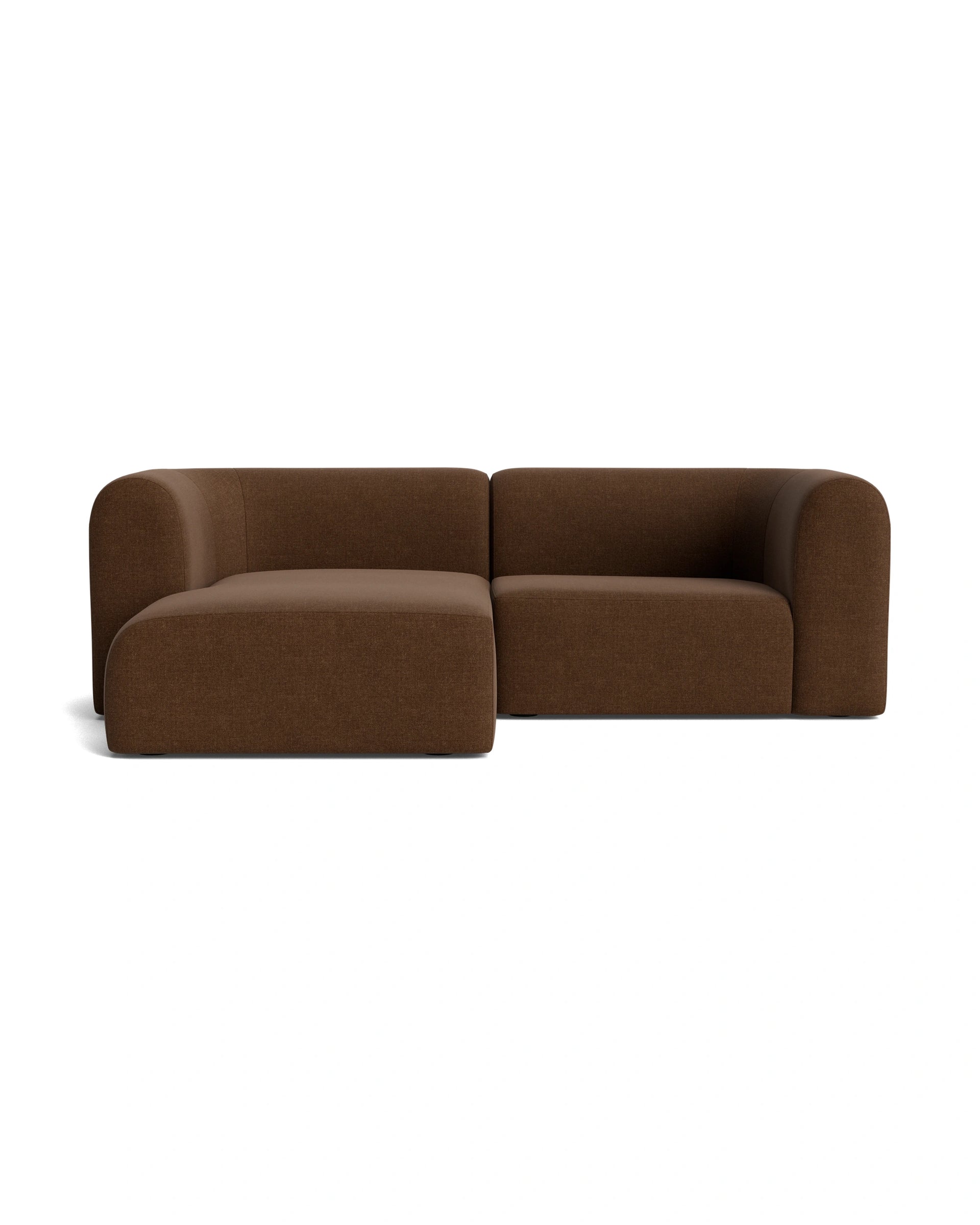 Berg 3 Seater LHF Chaise Sofa - Fossil Chocolate
