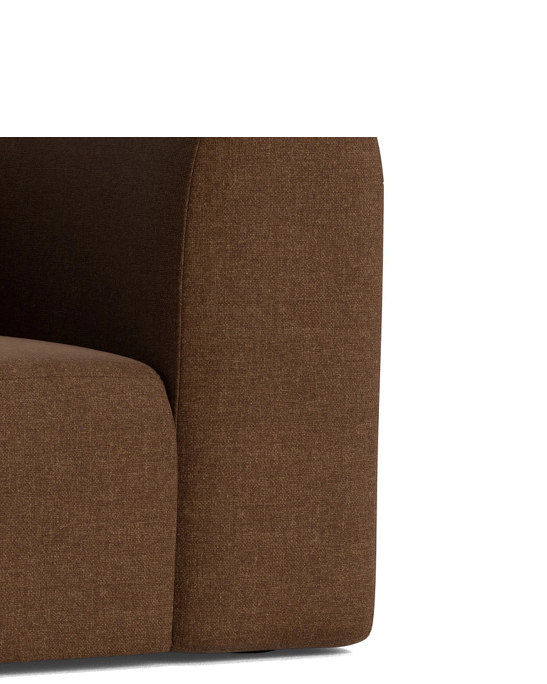 Berg 3 Seater LHF Chaise Sofa - Fossil Chocolate