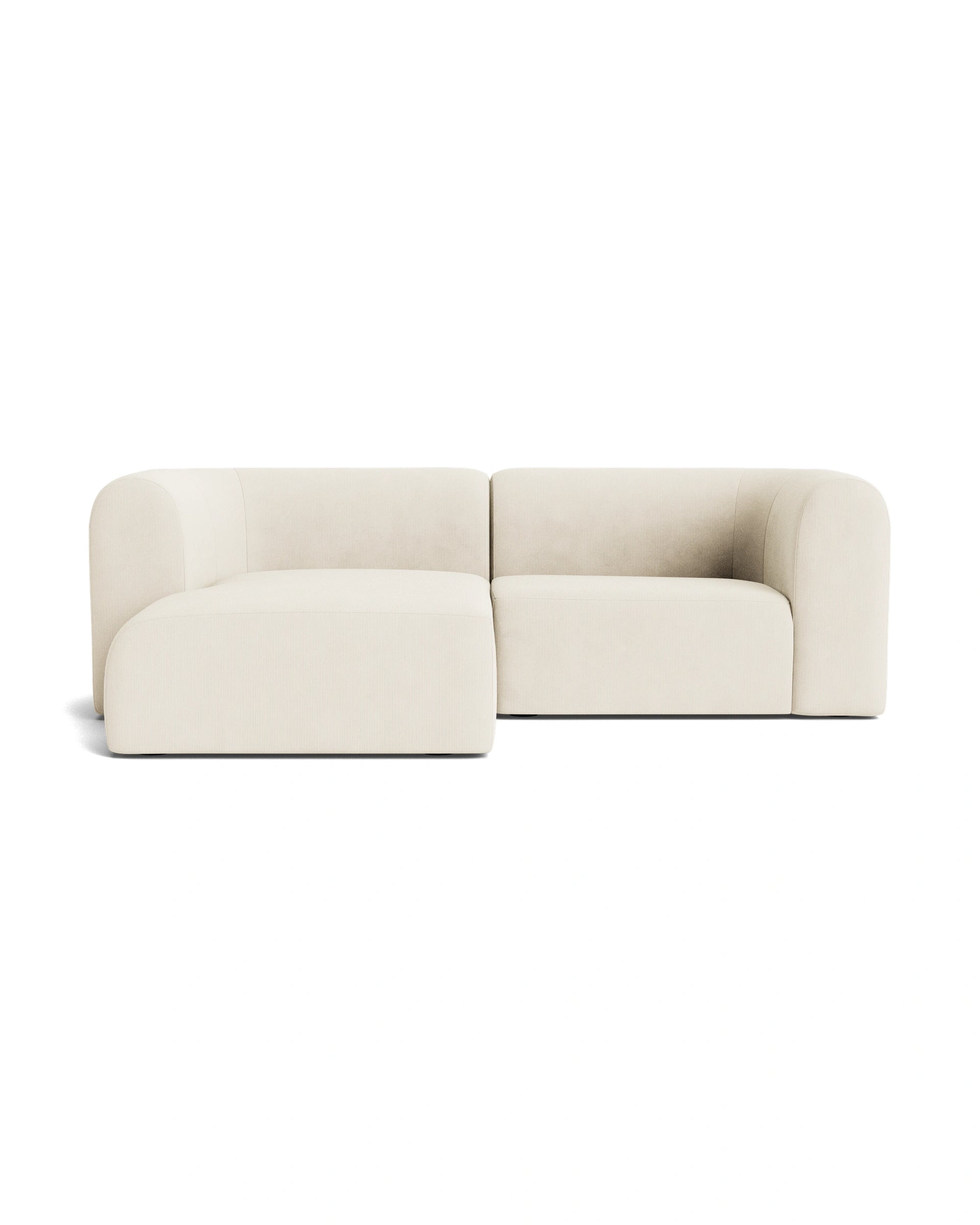 Berg 3 Seater LHF Chaise Sofa - Corduroy Off White