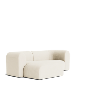 Berg 3 Seater LHF Chaise Sofa - Corduroy Off White
