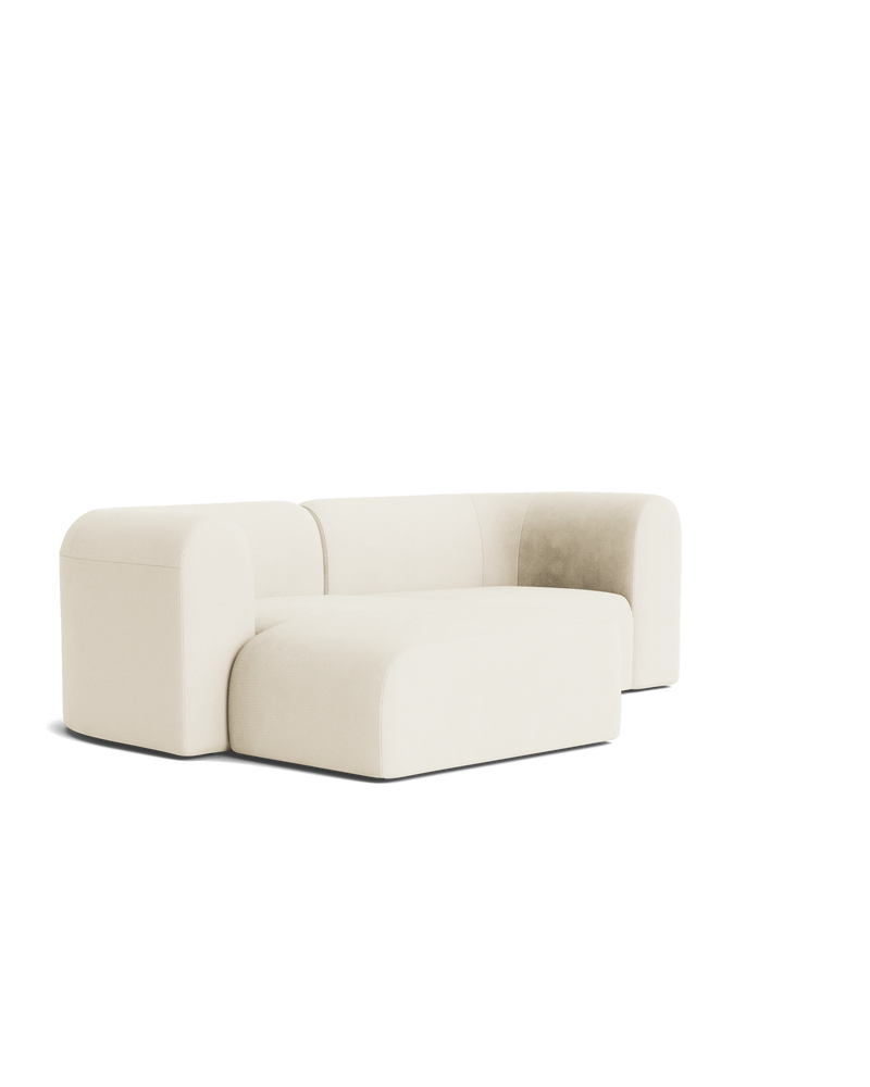 Berg 3 Seater LHF Chaise Sofa - Corduroy Off White