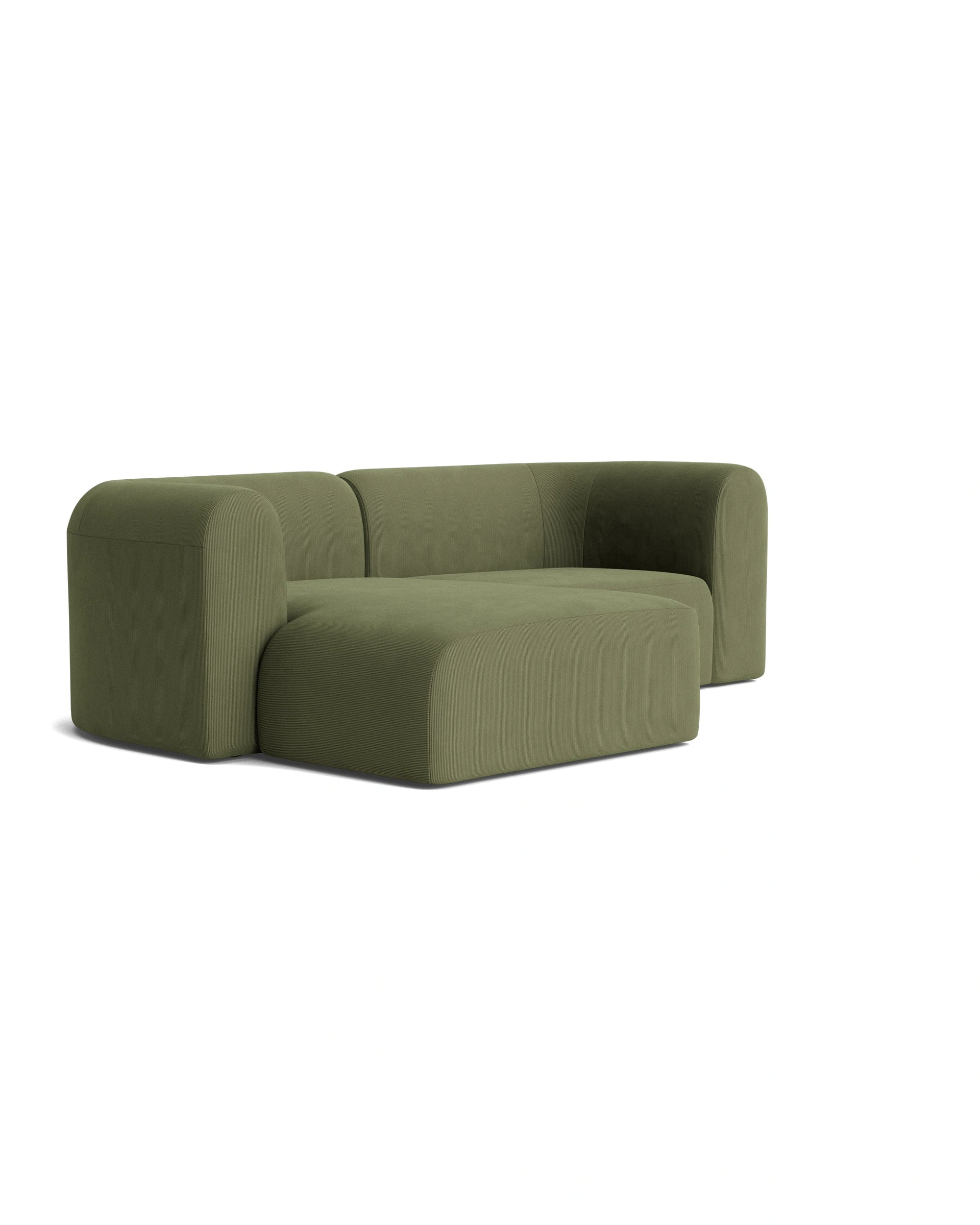 Berg 3 Seater LHF Chaise Sofa - Corduroy Forest