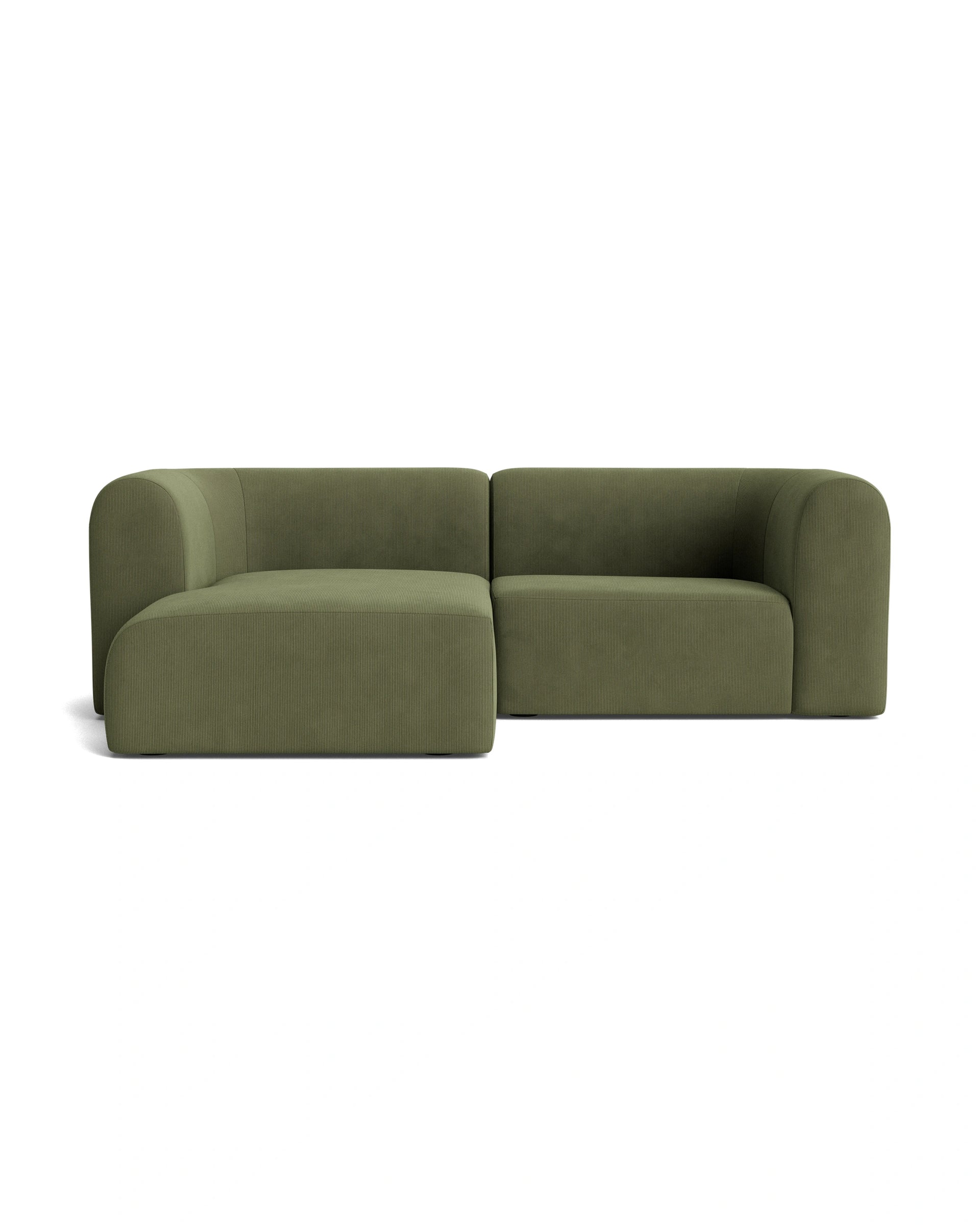 Berg 3 Seater LHF Chaise Sofa - Corduroy Forest