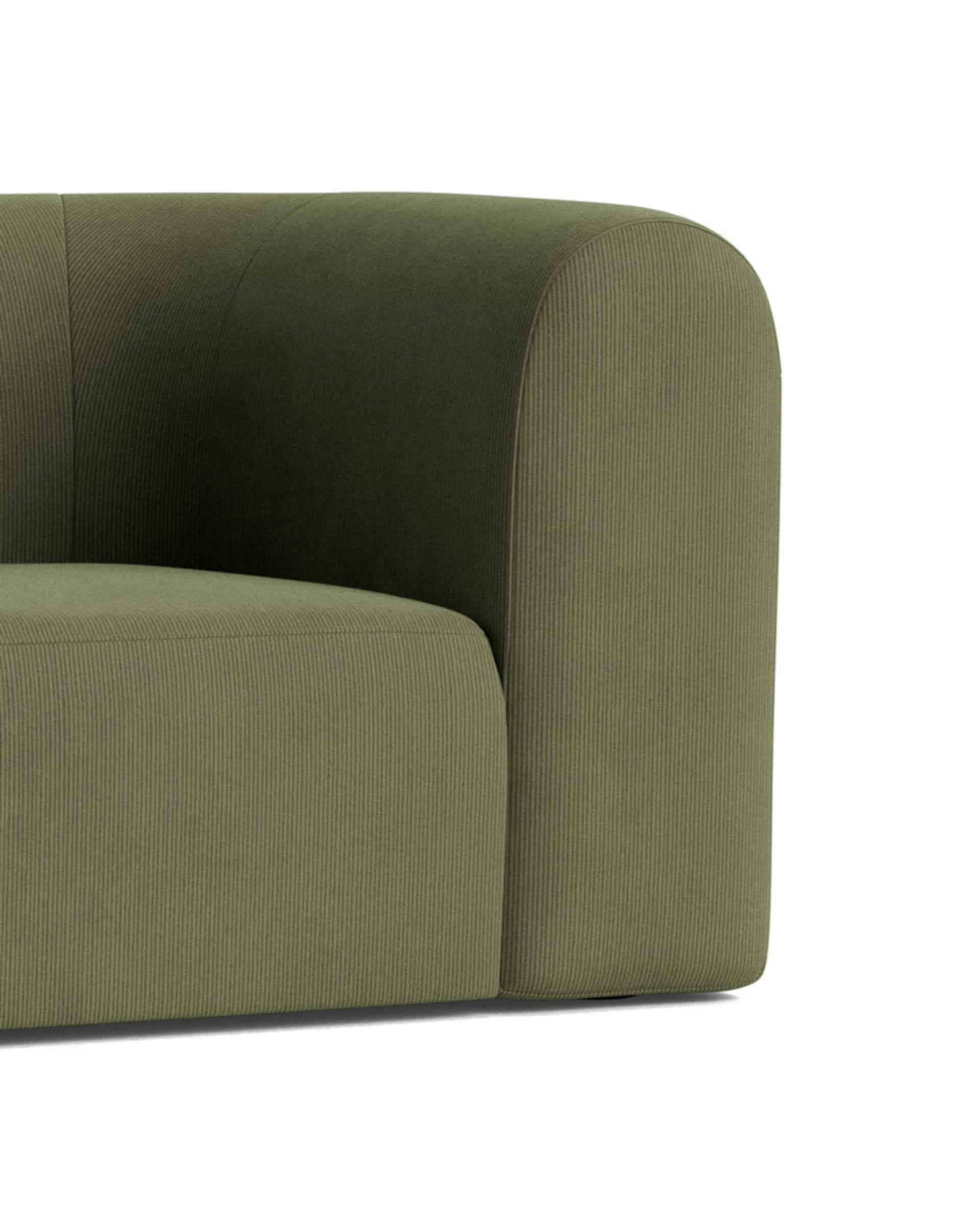 Berg 3 Seater LHF Chaise Sofa - Corduroy Forest