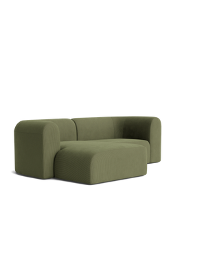 Berg 3 Seater LHF Chaise Sofa - Corduroy Forest