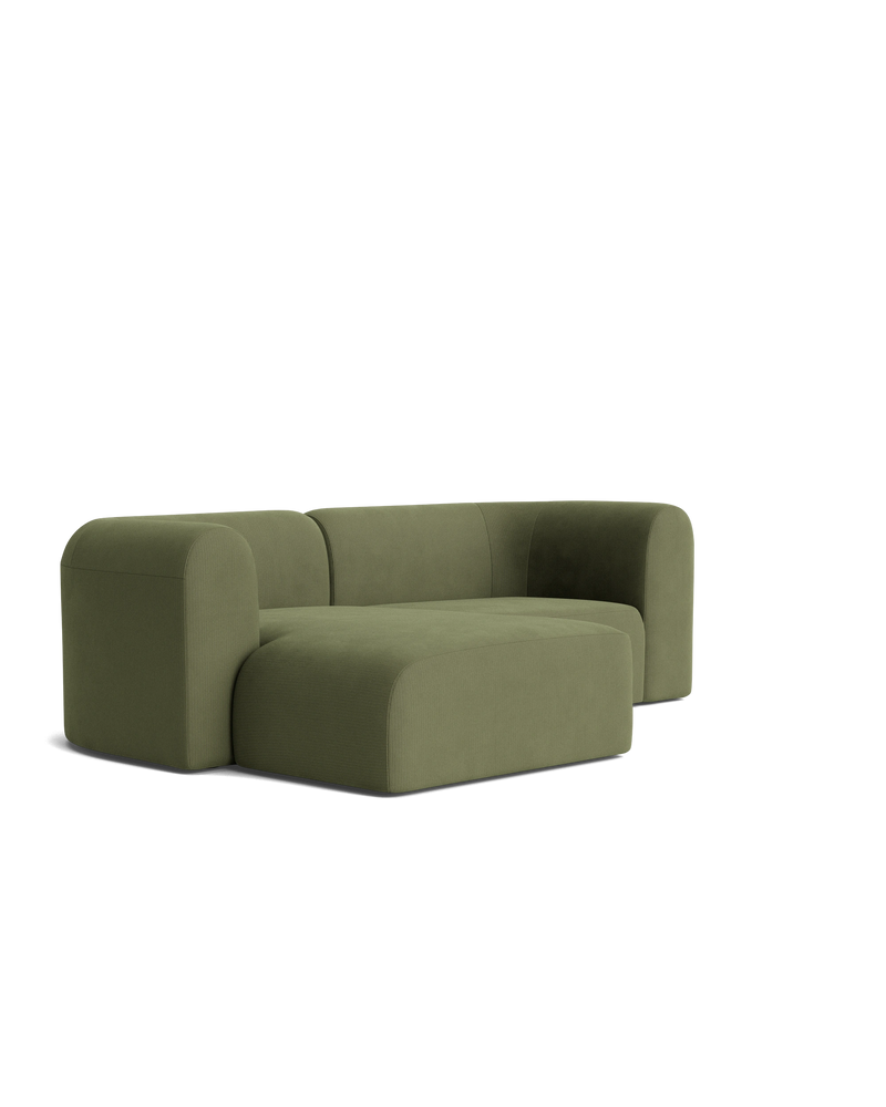 Berg 3 Seater LHF Chaise Sofa - Corduroy Forest