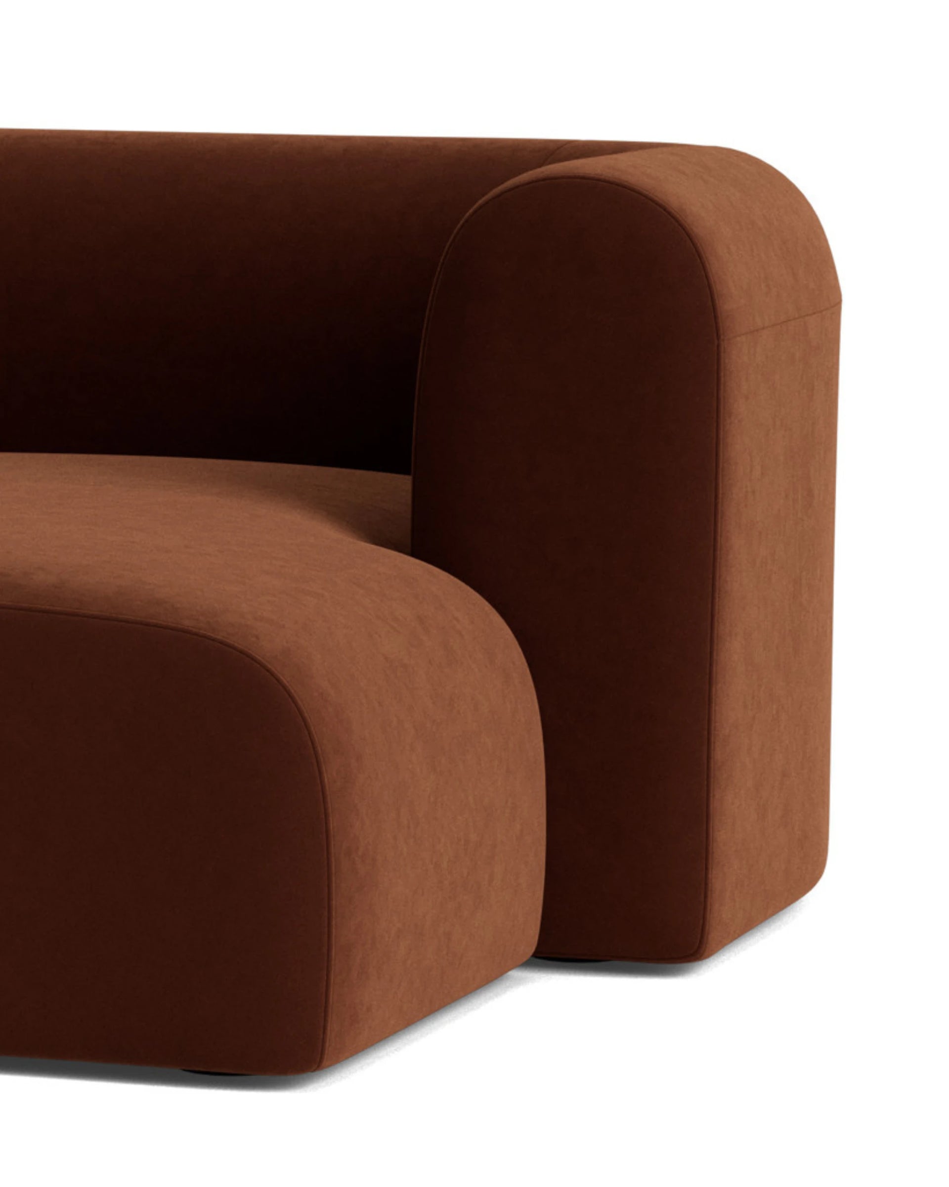 Berg 3 Seater RHF Chaise Sofa - Eden Brick