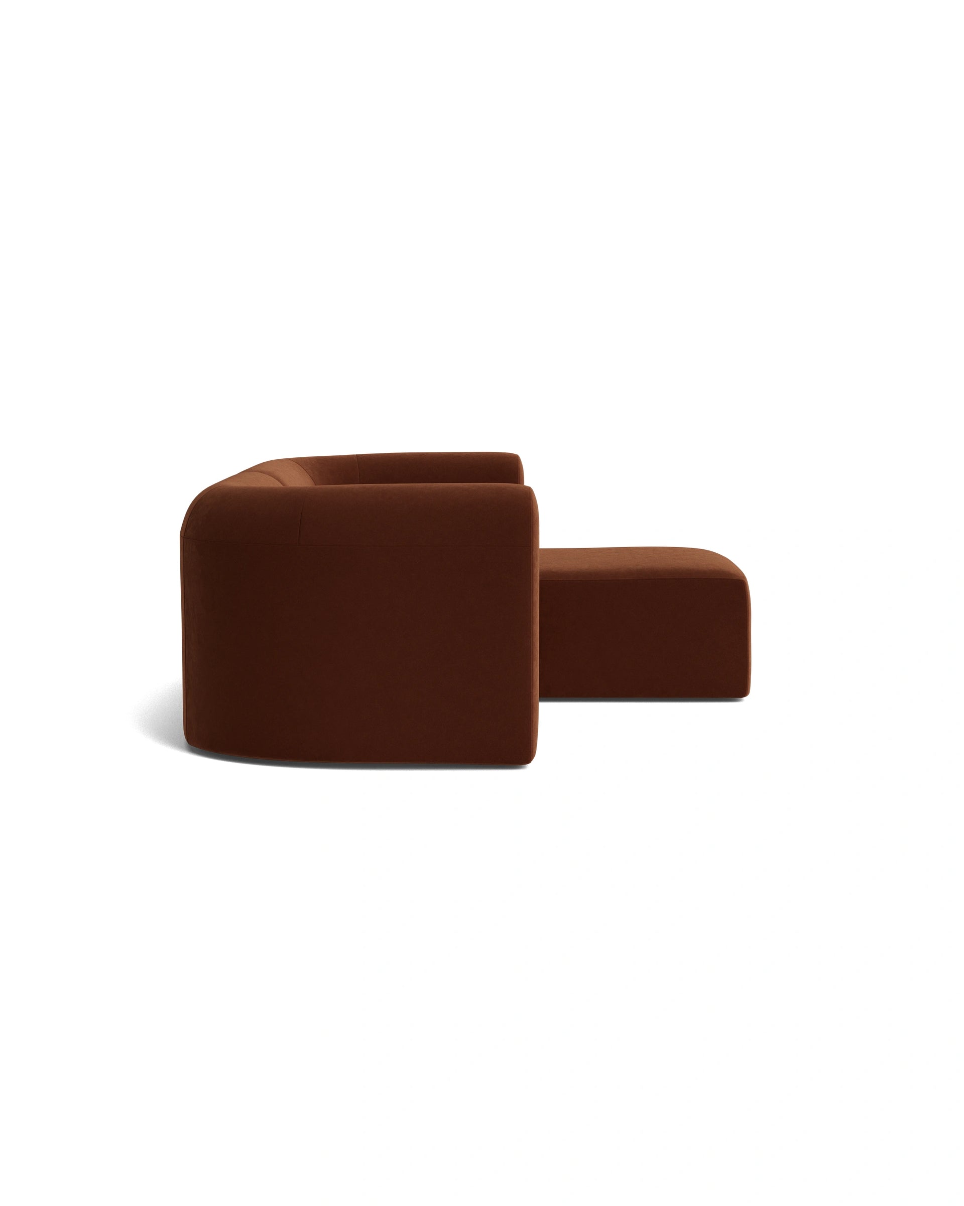 Berg 3 Seater RHF Chaise Sofa - Eden Brick