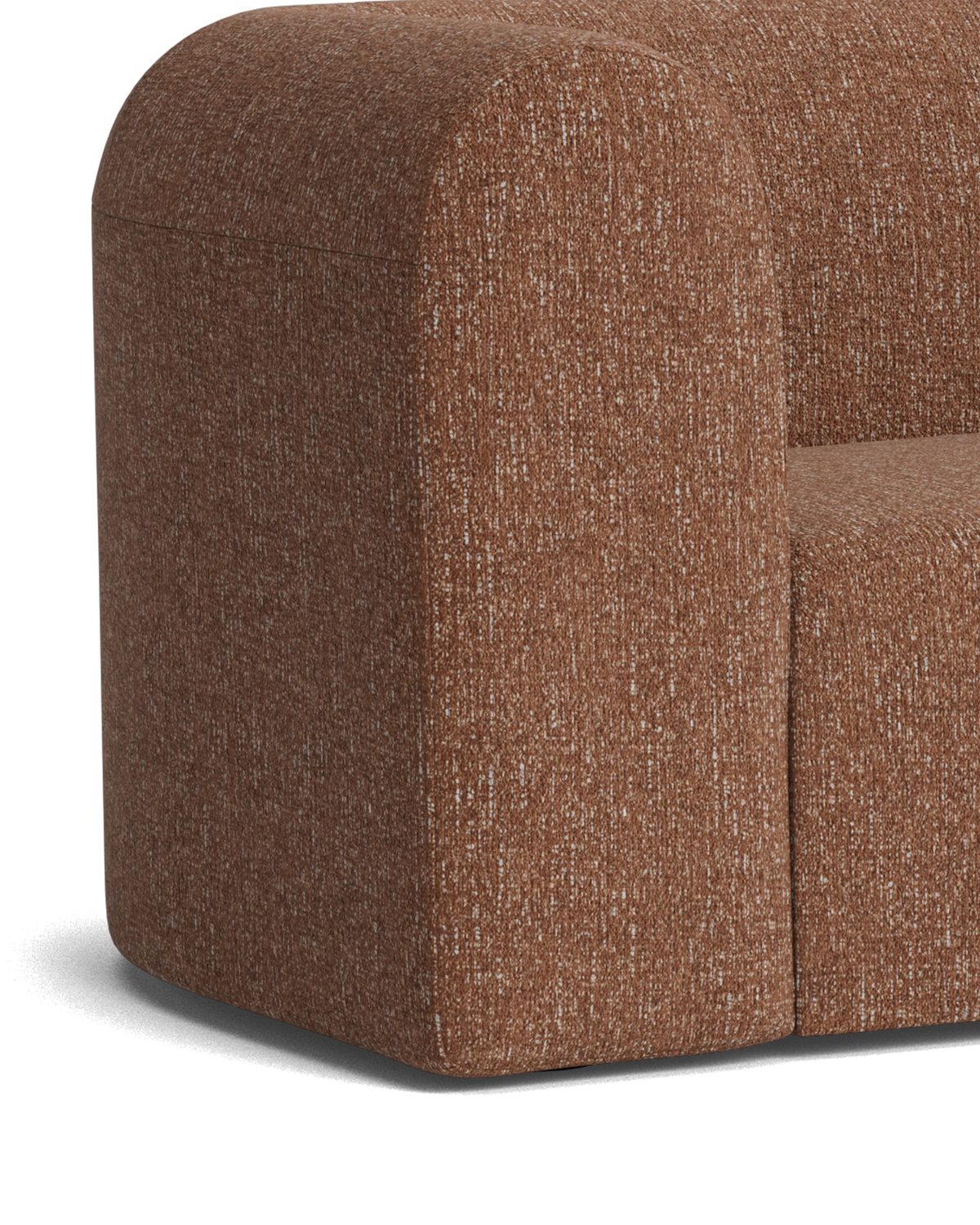 Berg 3 Seater RHF Chaise Sofa - Fleck Rust
