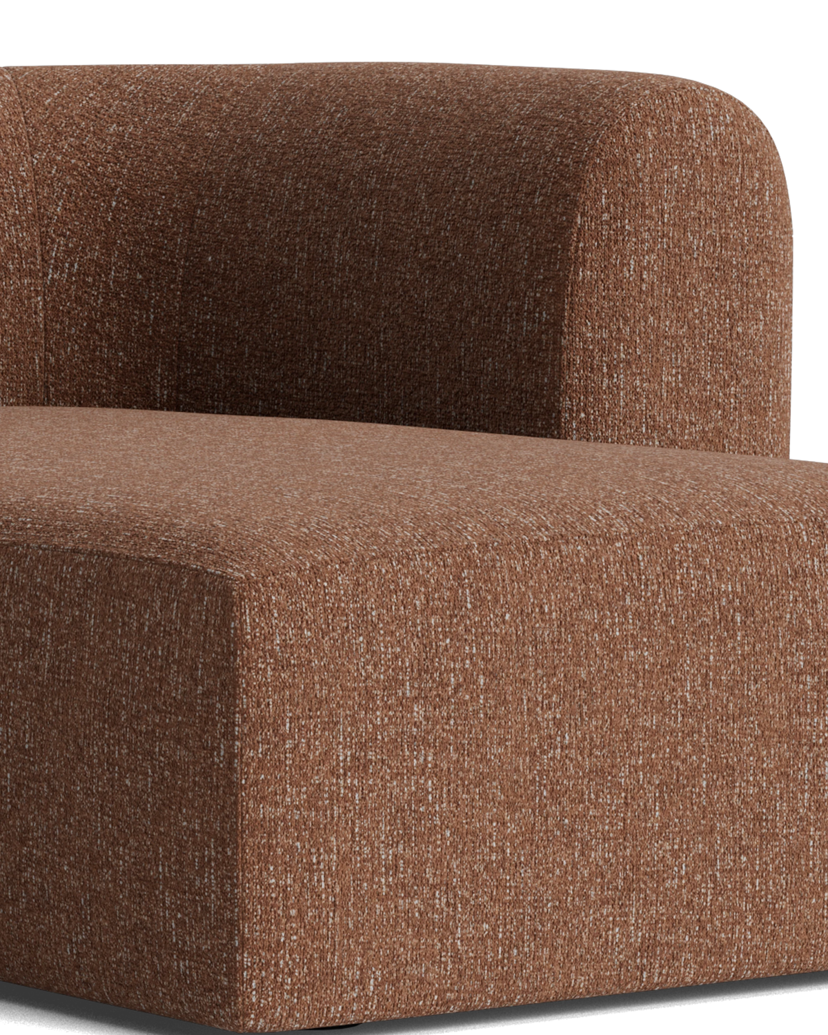 Berg 3 Seater RHF Chaise Sofa - Fleck Rust