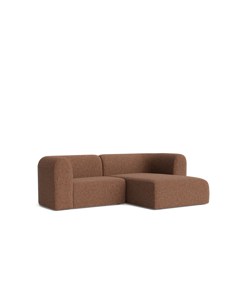 Berg 3 Seater RHF Chaise Sofa - Fleck Rust