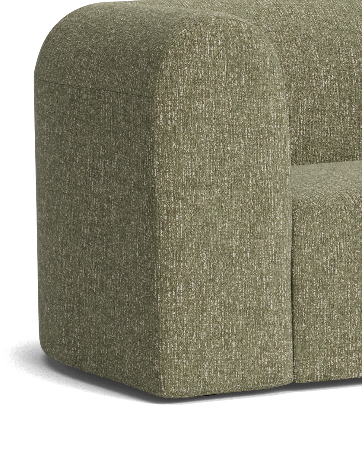 Berg 3 Seater RHF Chaise Sofa - Fleck Olive