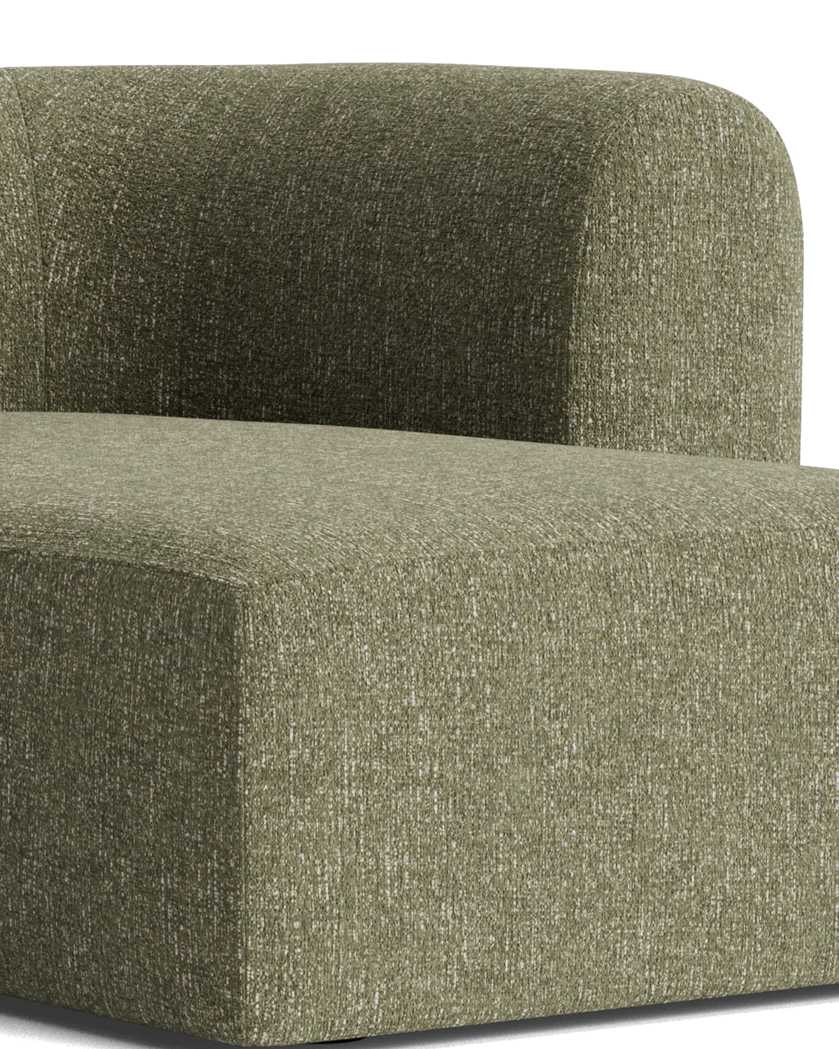 Berg 3 Seater RHF Chaise Sofa - Fleck Olive