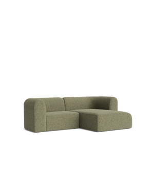 Berg 3 Seater RHF Chaise Sofa - Fleck Olive