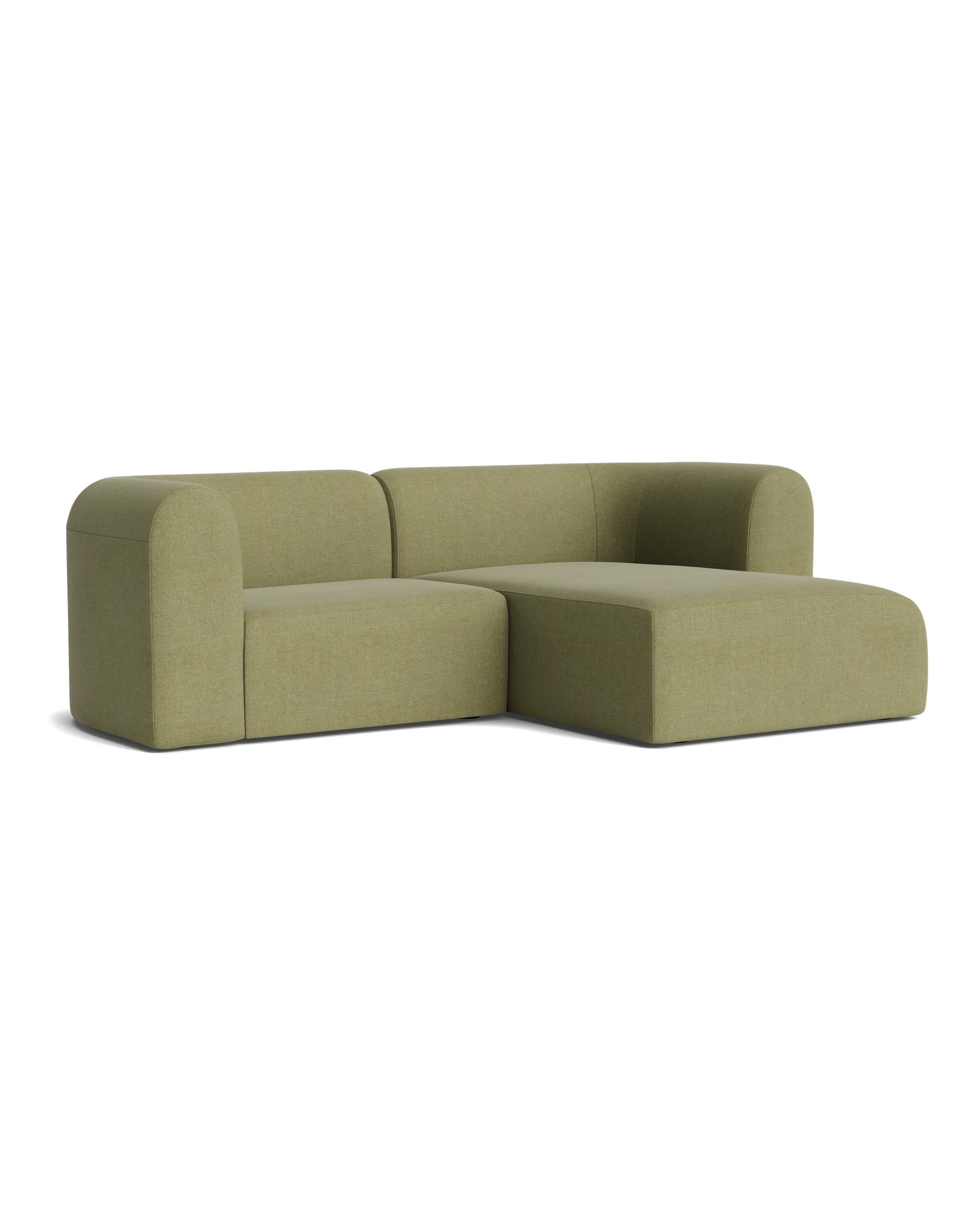Berg 3 Seater RHF Chaise Sofa - Fossil Eucalyptus