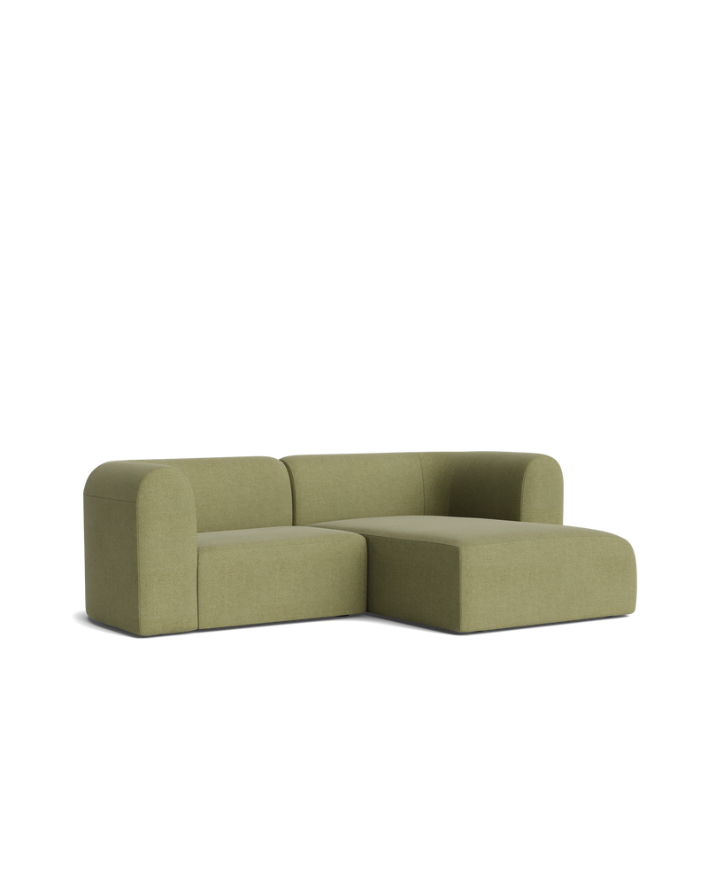Berg 3 Seater RHF Chaise Sofa - Fossil Eucalyptus