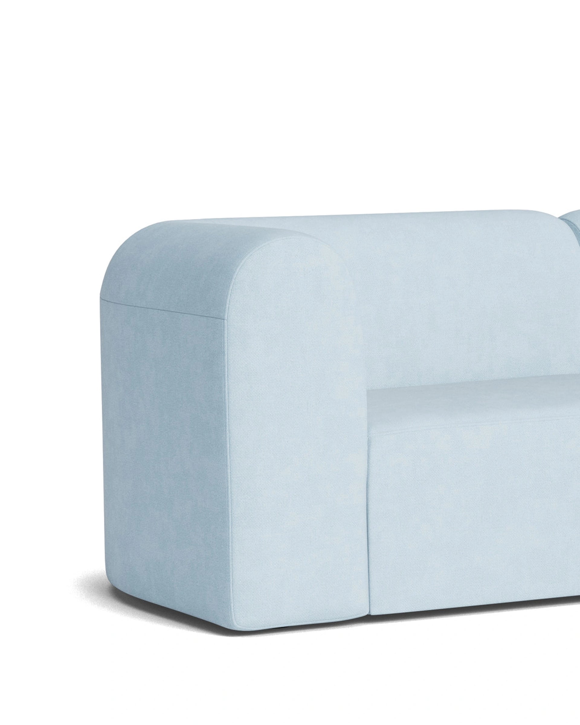 Berg 3 Seater RHF Chaise Sofa - Fossil Powder Blue
