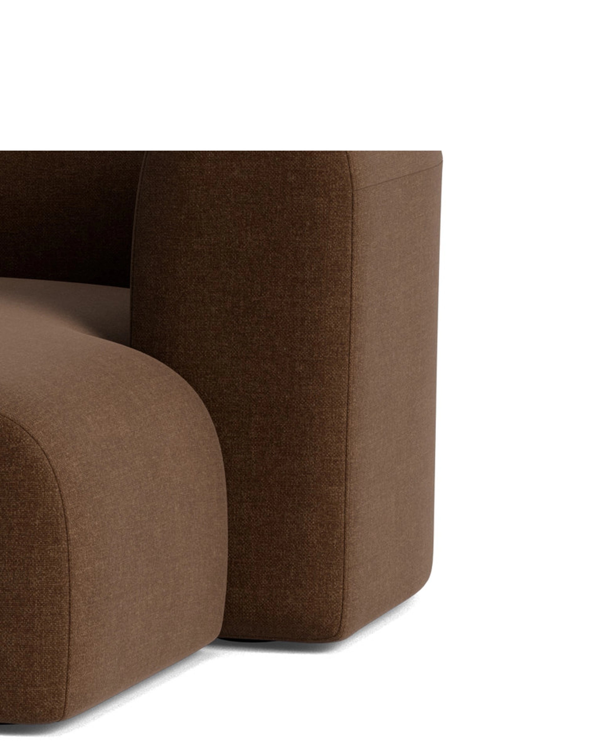Berg 3 Seater RHF Chaise Sofa - Fossil Chocolate