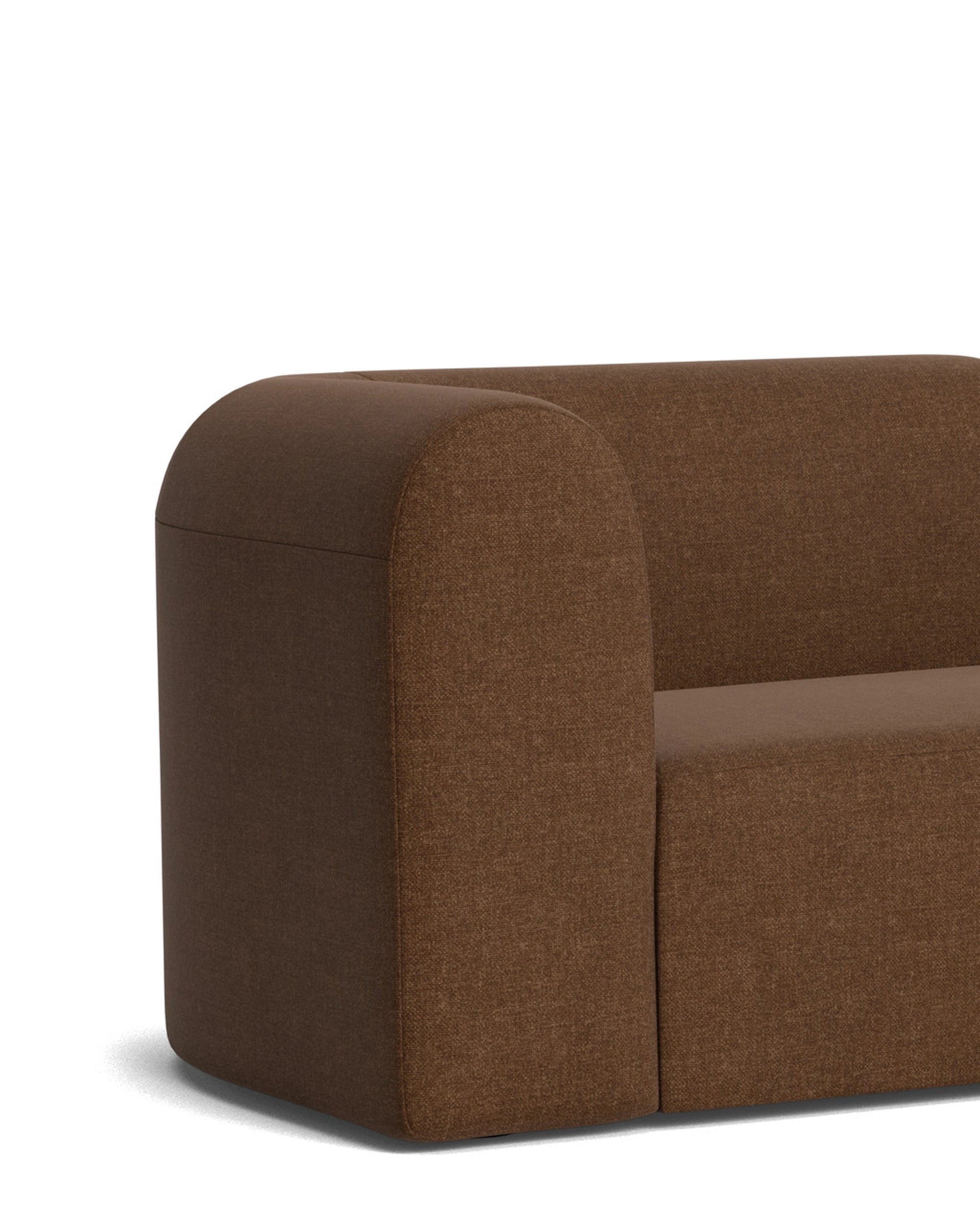 Berg 3 Seater RHF Chaise Sofa - Fossil Chocolate