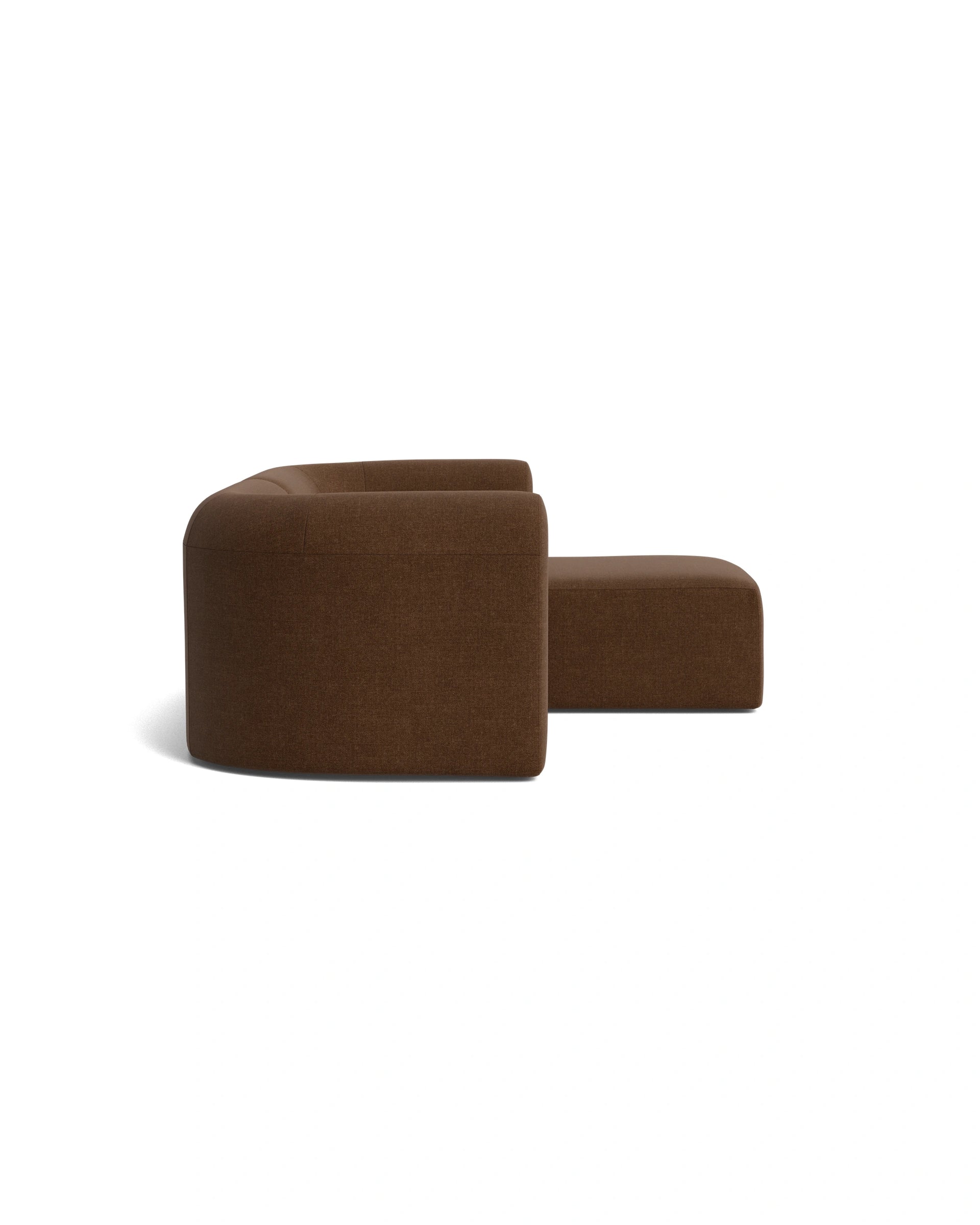 Berg 3 Seater RHF Chaise Sofa - Fossil Chocolate
