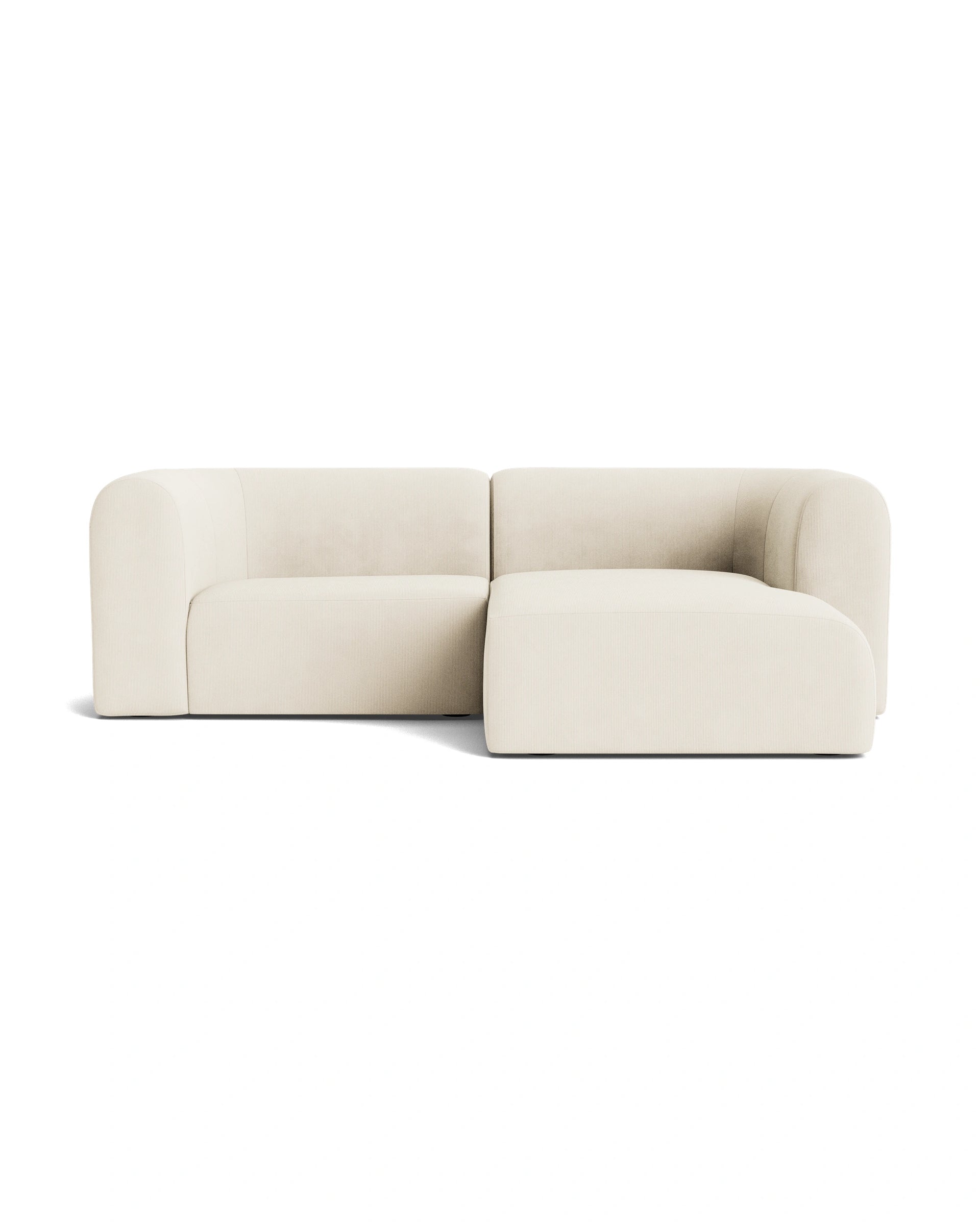 Berg 3 Seater RHF Chaise Sofa - Corduroy Off White
