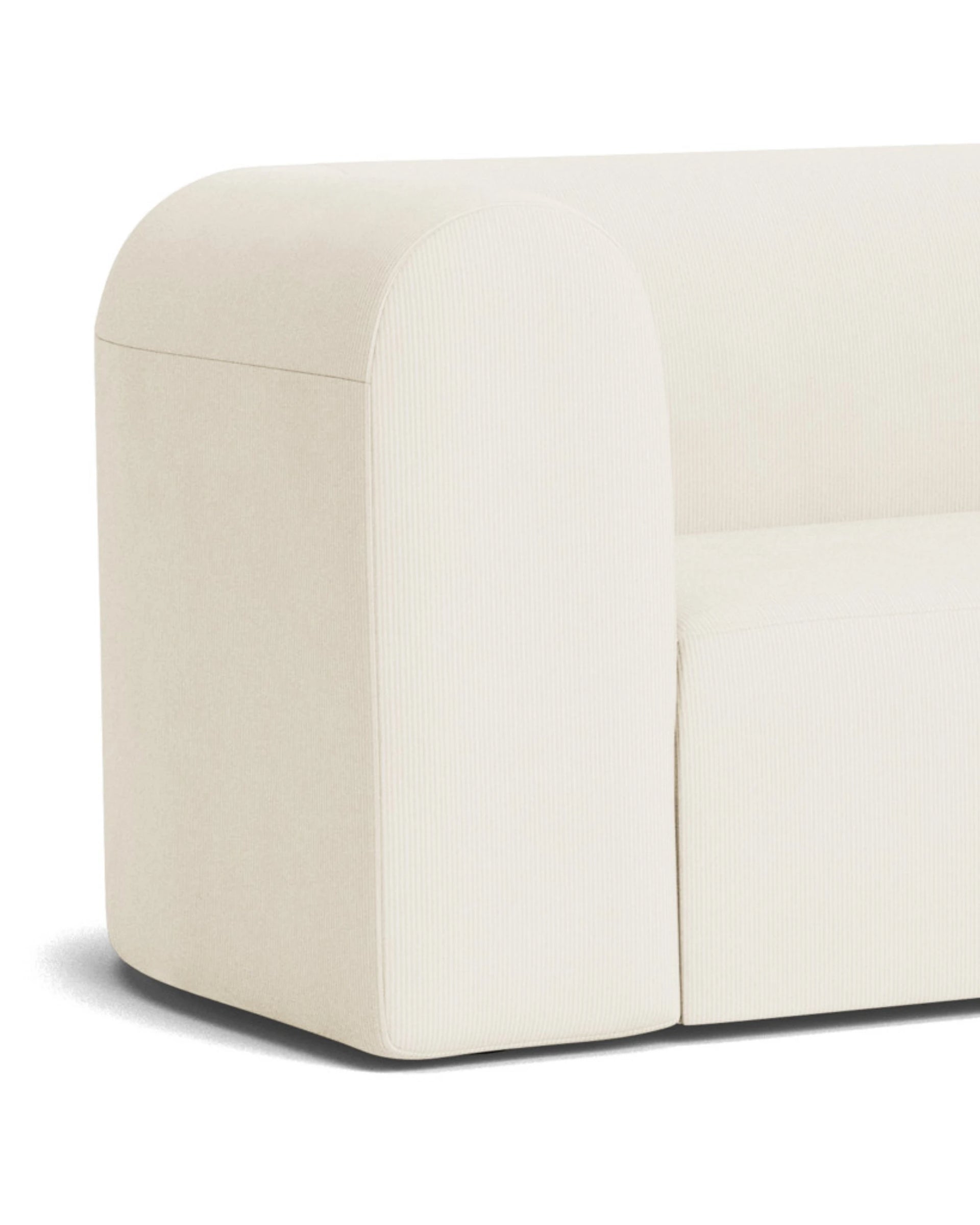 Berg 3 Seater RHF Chaise Sofa - Corduroy Off White