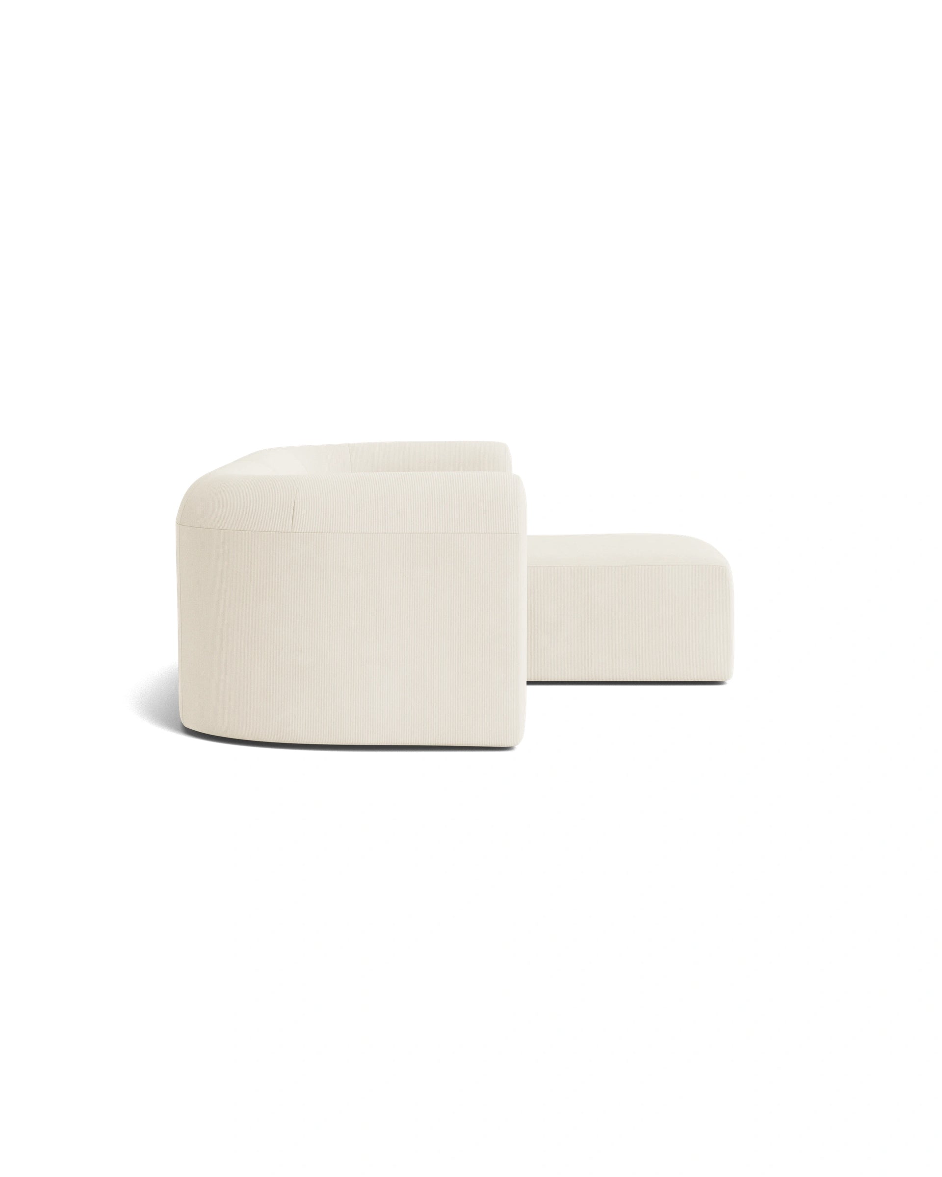 Berg 3 Seater RHF Chaise Sofa - Corduroy Off White