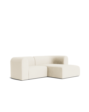 Berg 3 Seater RHF Chaise Sofa - Corduroy Off White