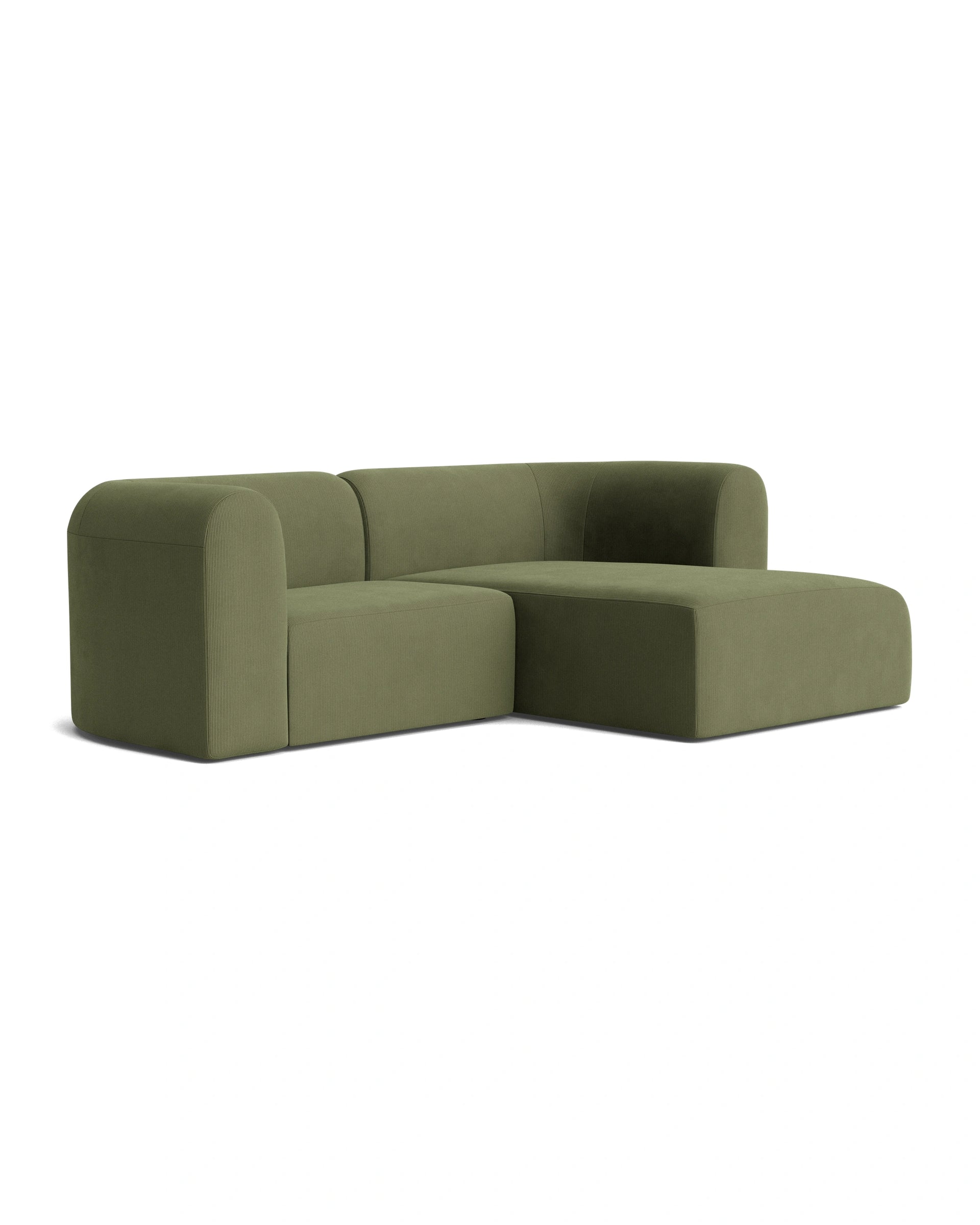 Berg 3 Seater RHF Chaise Sofa - Corduroy Forest