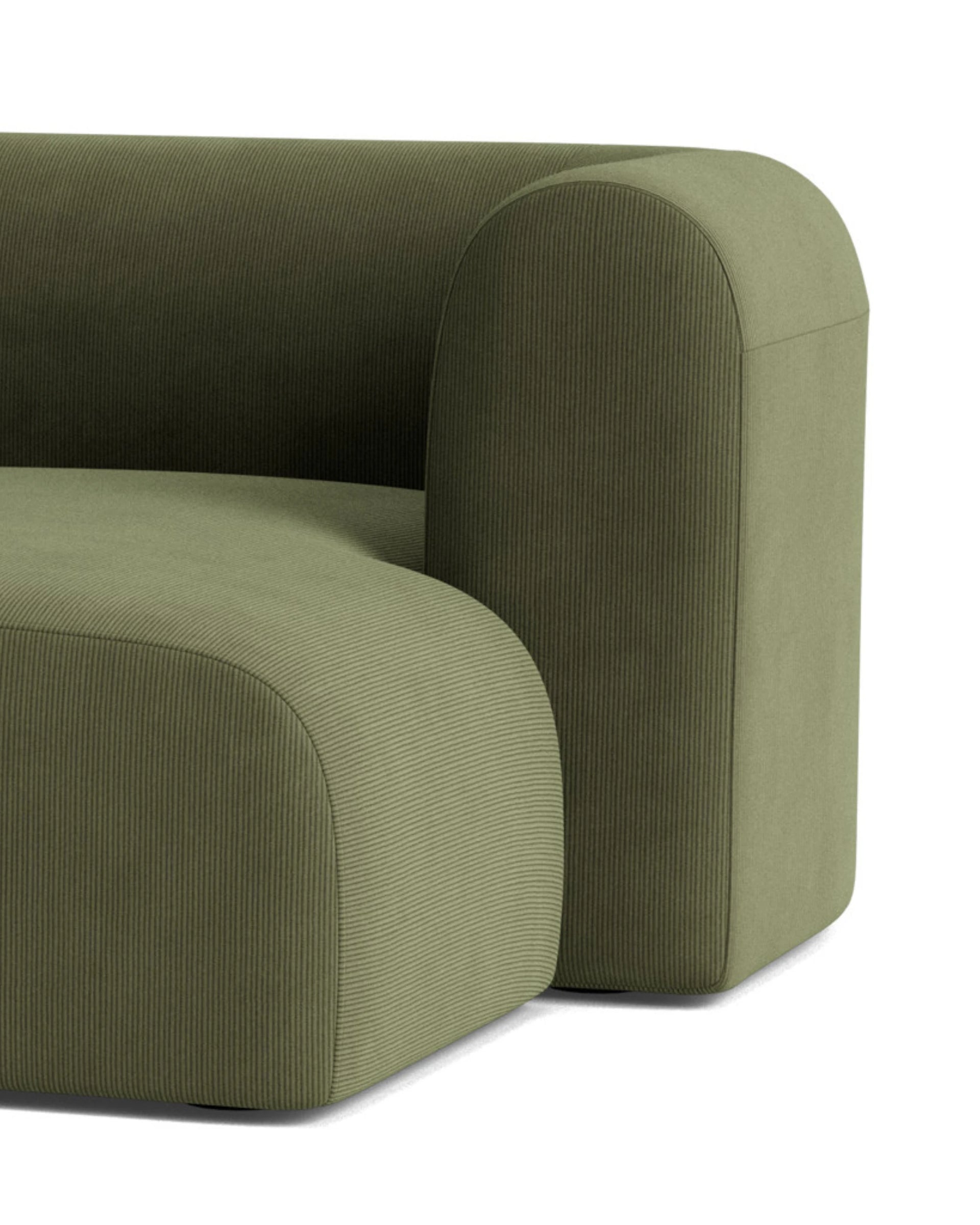 Berg 3 Seater RHF Chaise Sofa - Corduroy Forest