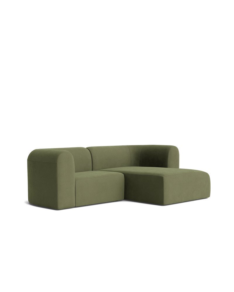 Berg 3 Seater RHF Chaise Sofa - Corduroy Forest